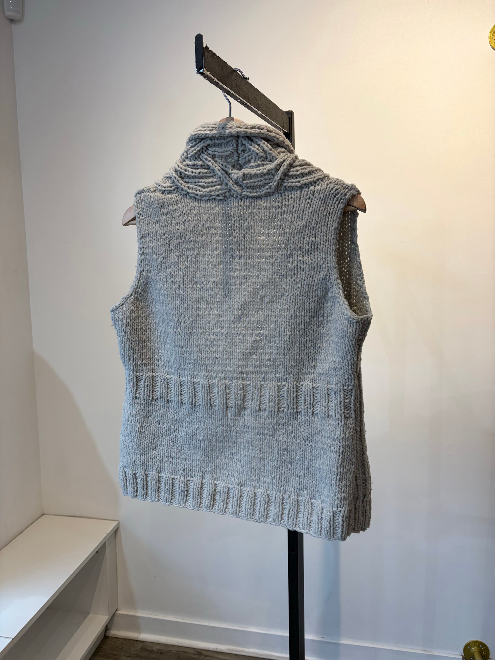 MaxMara knit vest, Grey, Medium