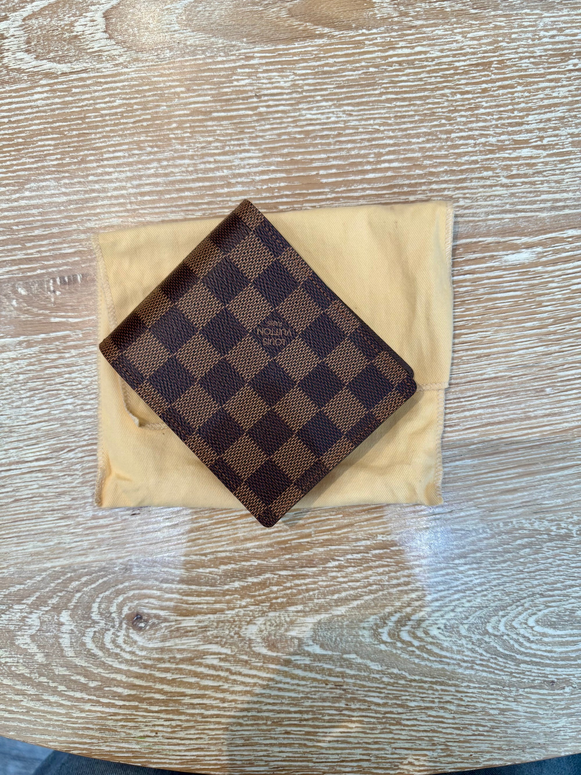 Louis Vuitton Damier Ebene Florin Wallet, Men’s
