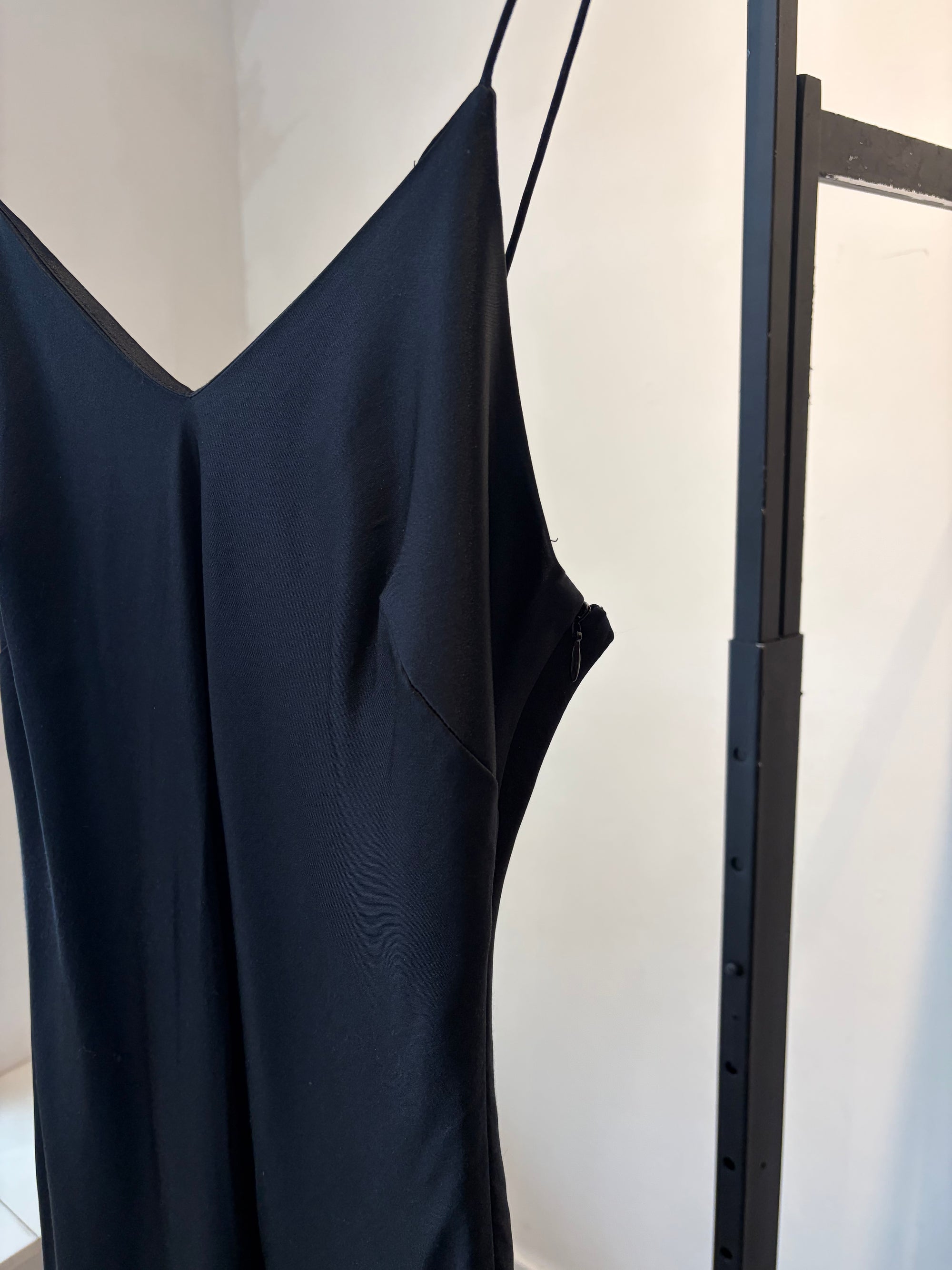 Anine Bing sleeveless slip dress, Black, XS