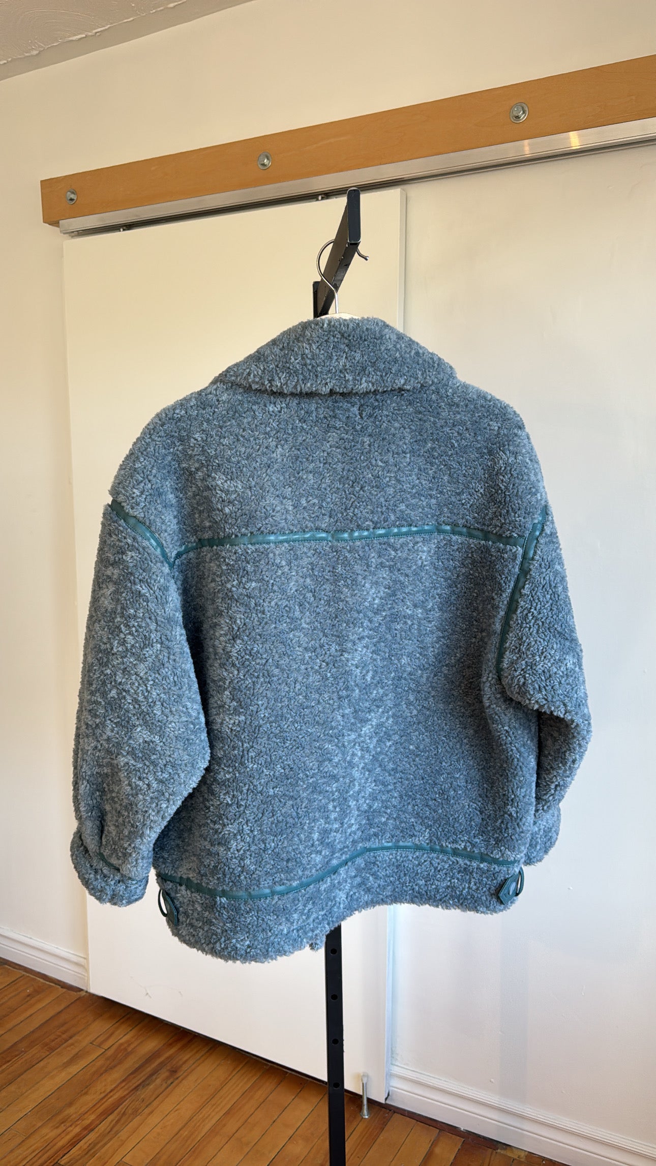 Lamarque Badu Fleece Coat, Blue, XS (oversized)