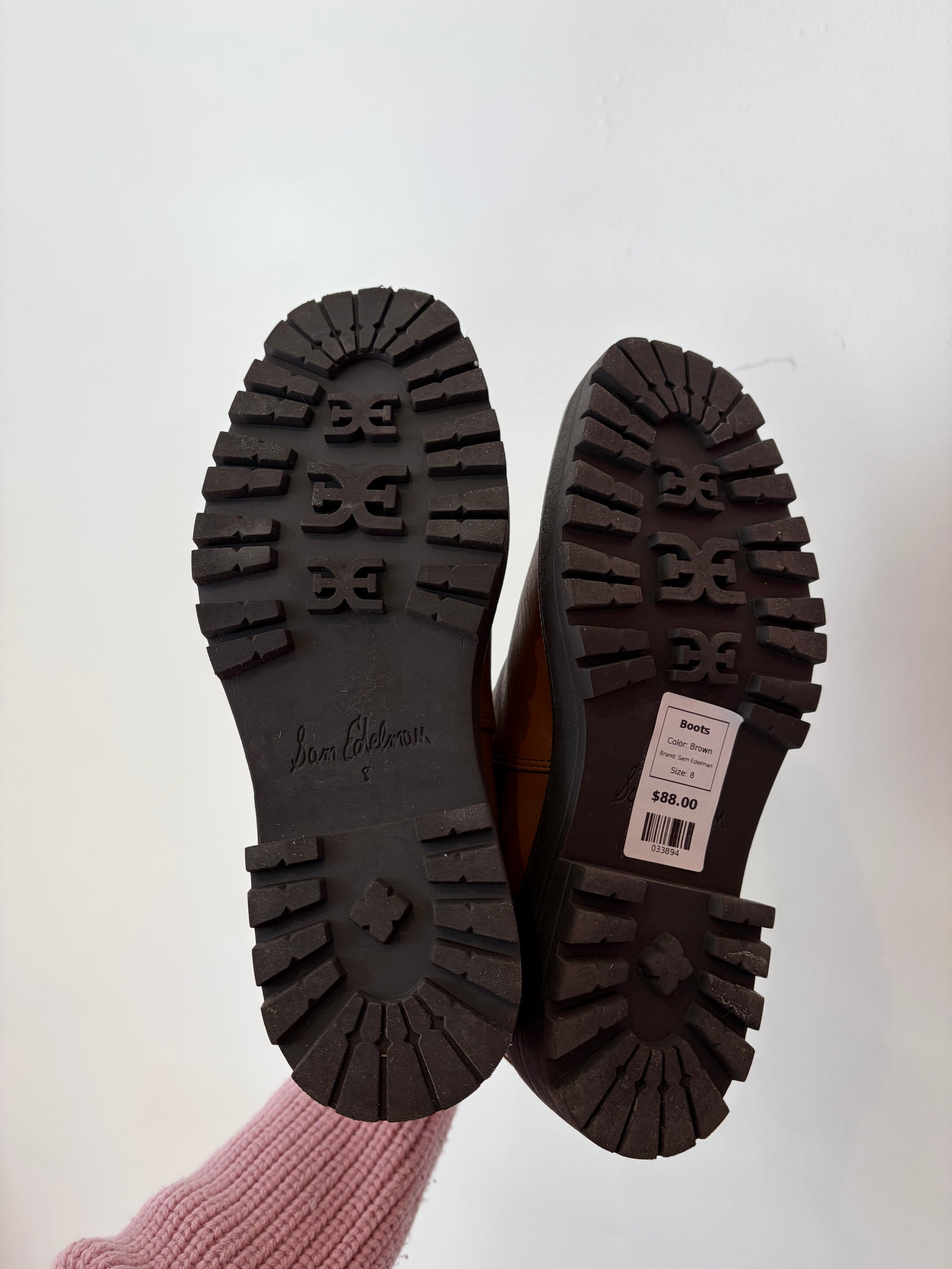 Sam Edelman Laguna Chelsea Leather Boots, Tawny Brown, 8