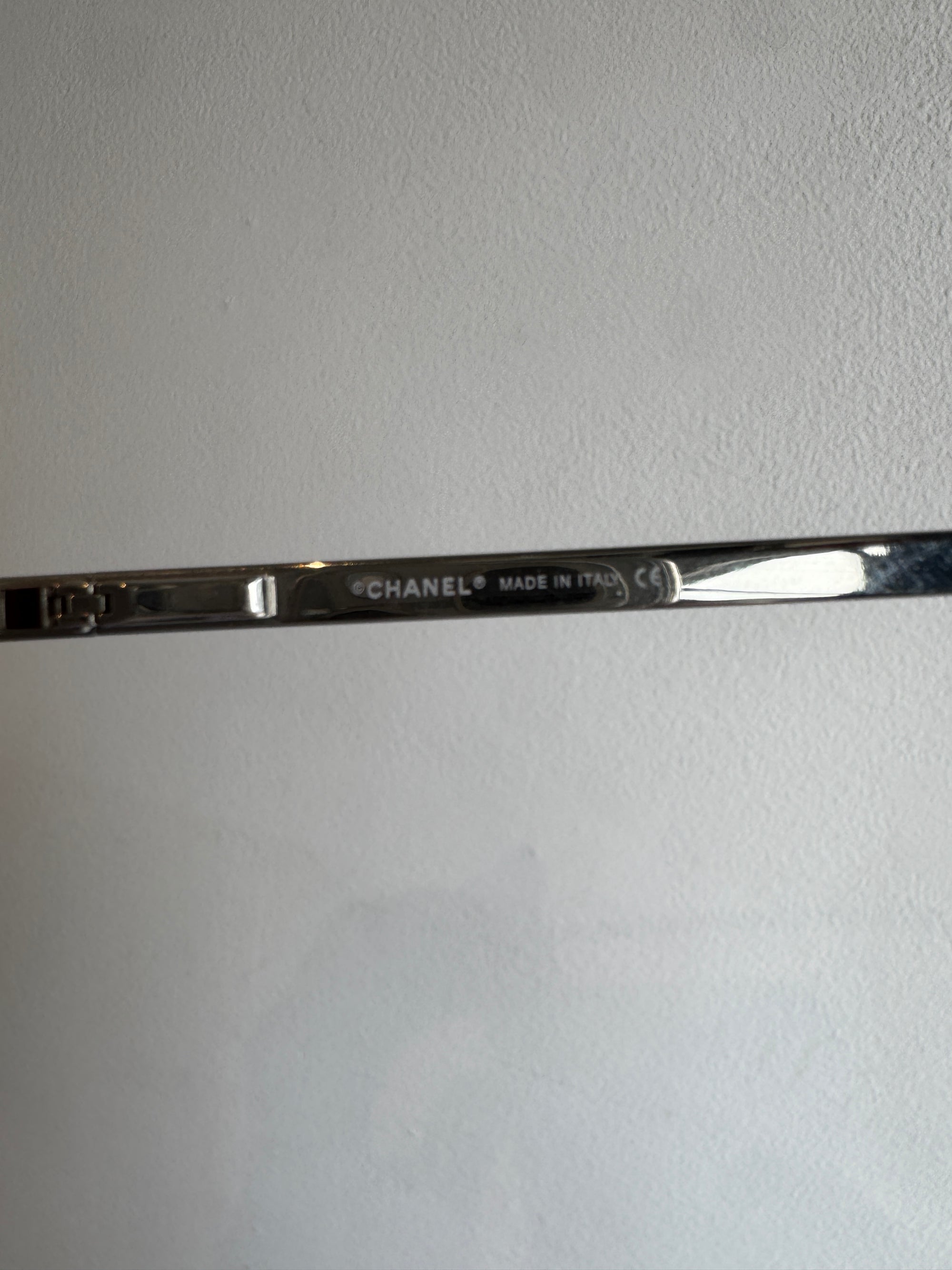 Chanel Y2K Rimless Sunglasses, Pink/Silver