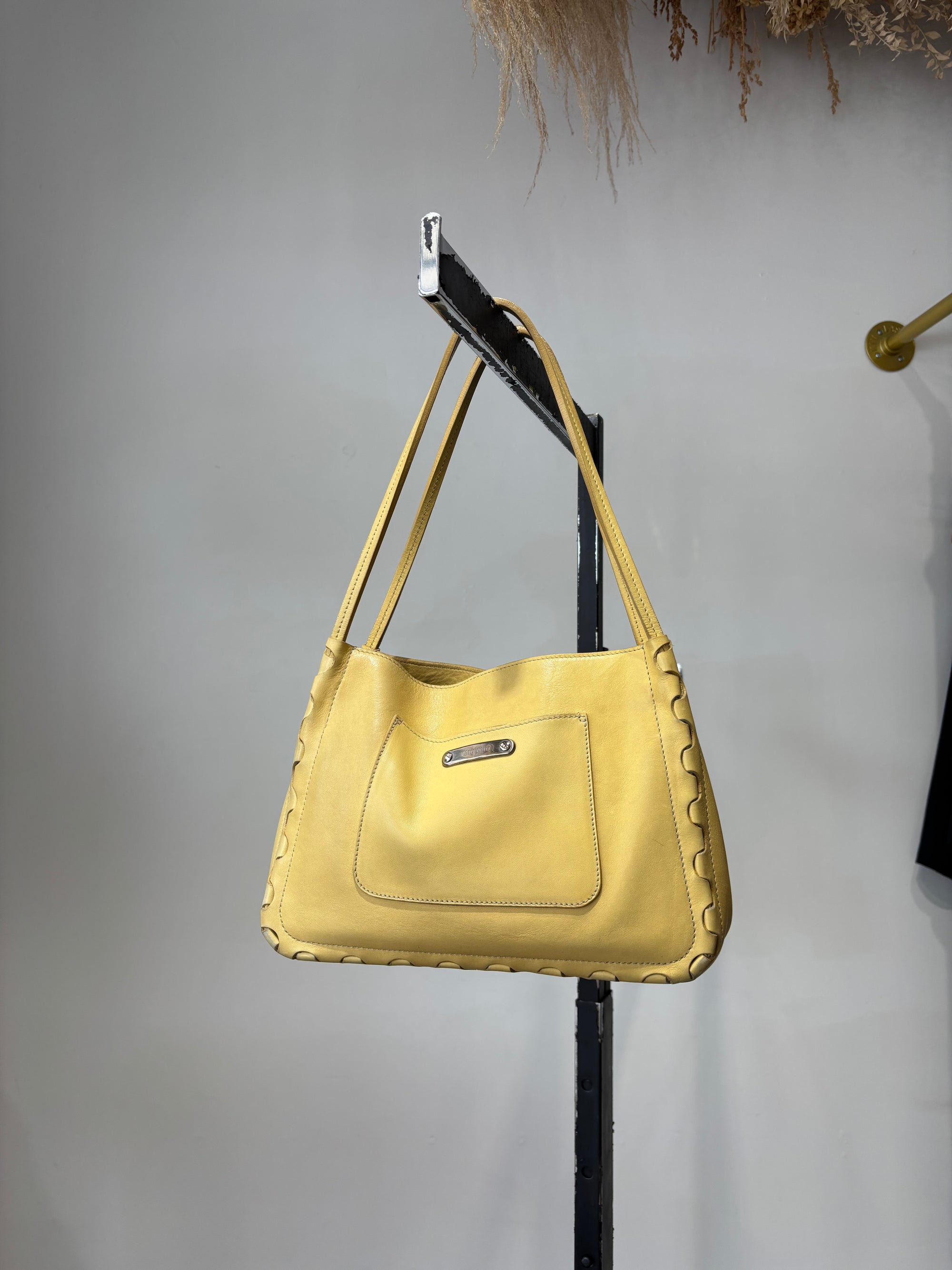 Miu Miu Shoulder Bag Butter Yellow