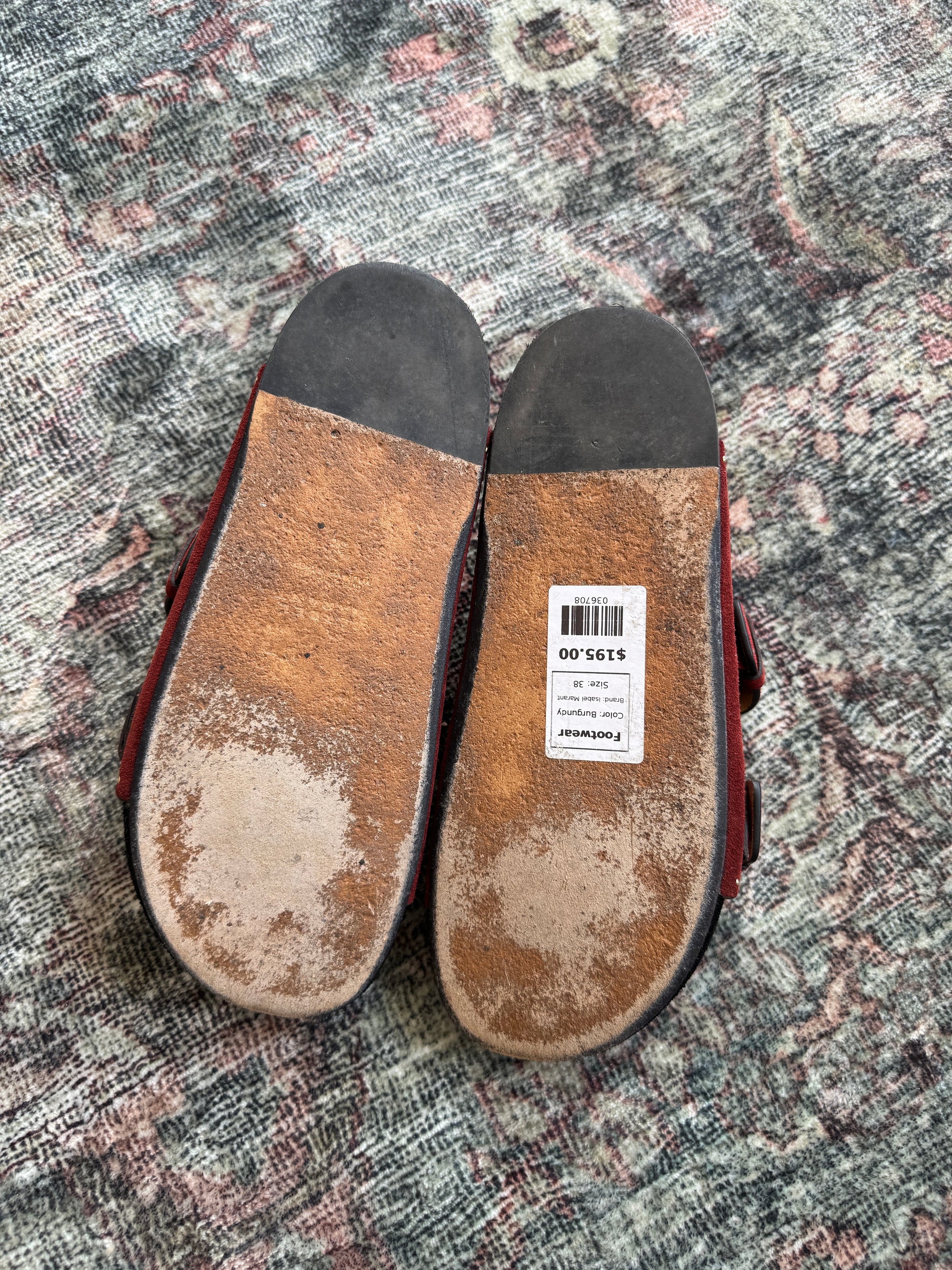 Isabel Marant Lennyo suede sandals, Rust, 38