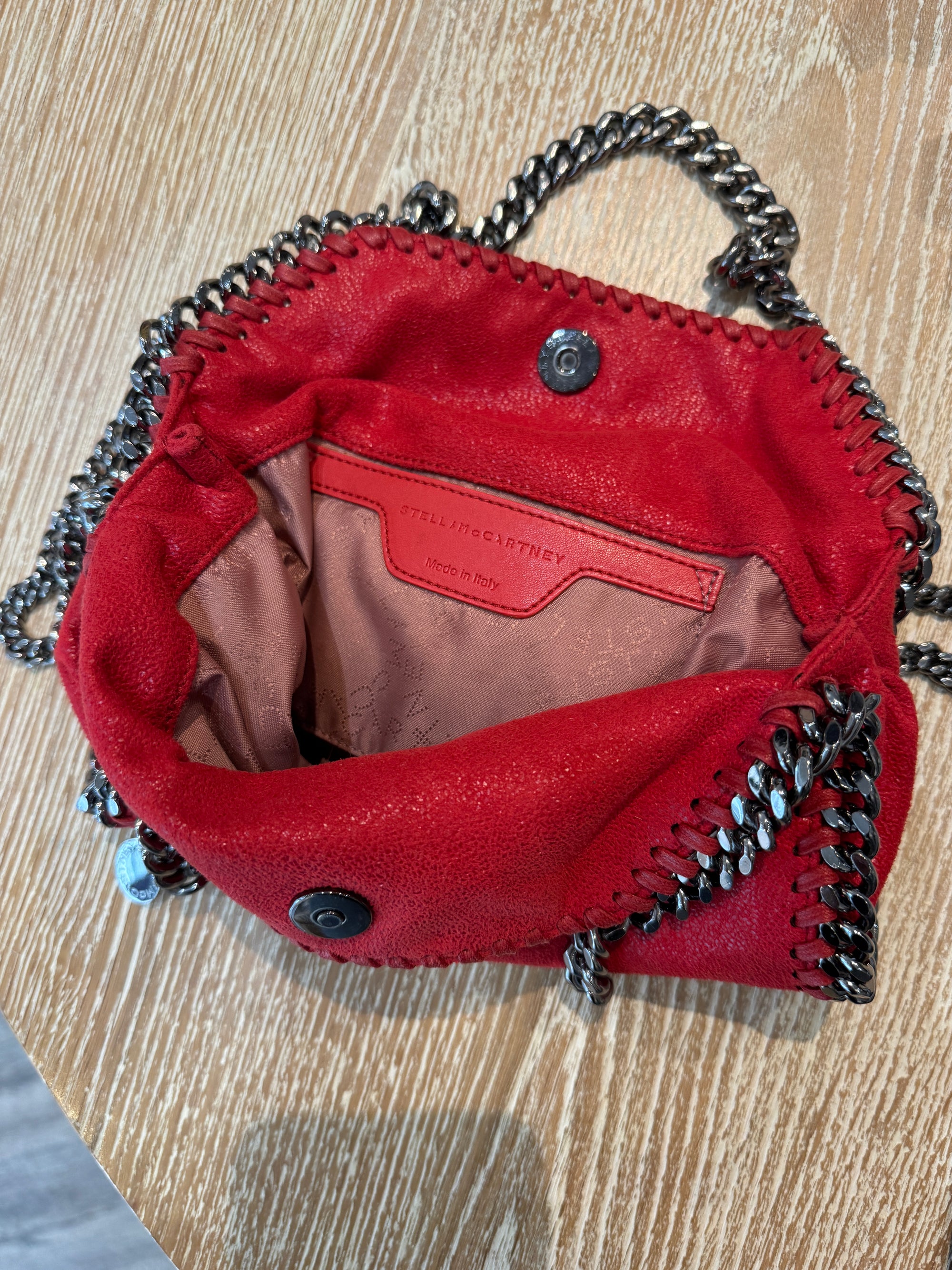 Stella McCartney Falabella Mini Tote, Cherry Red