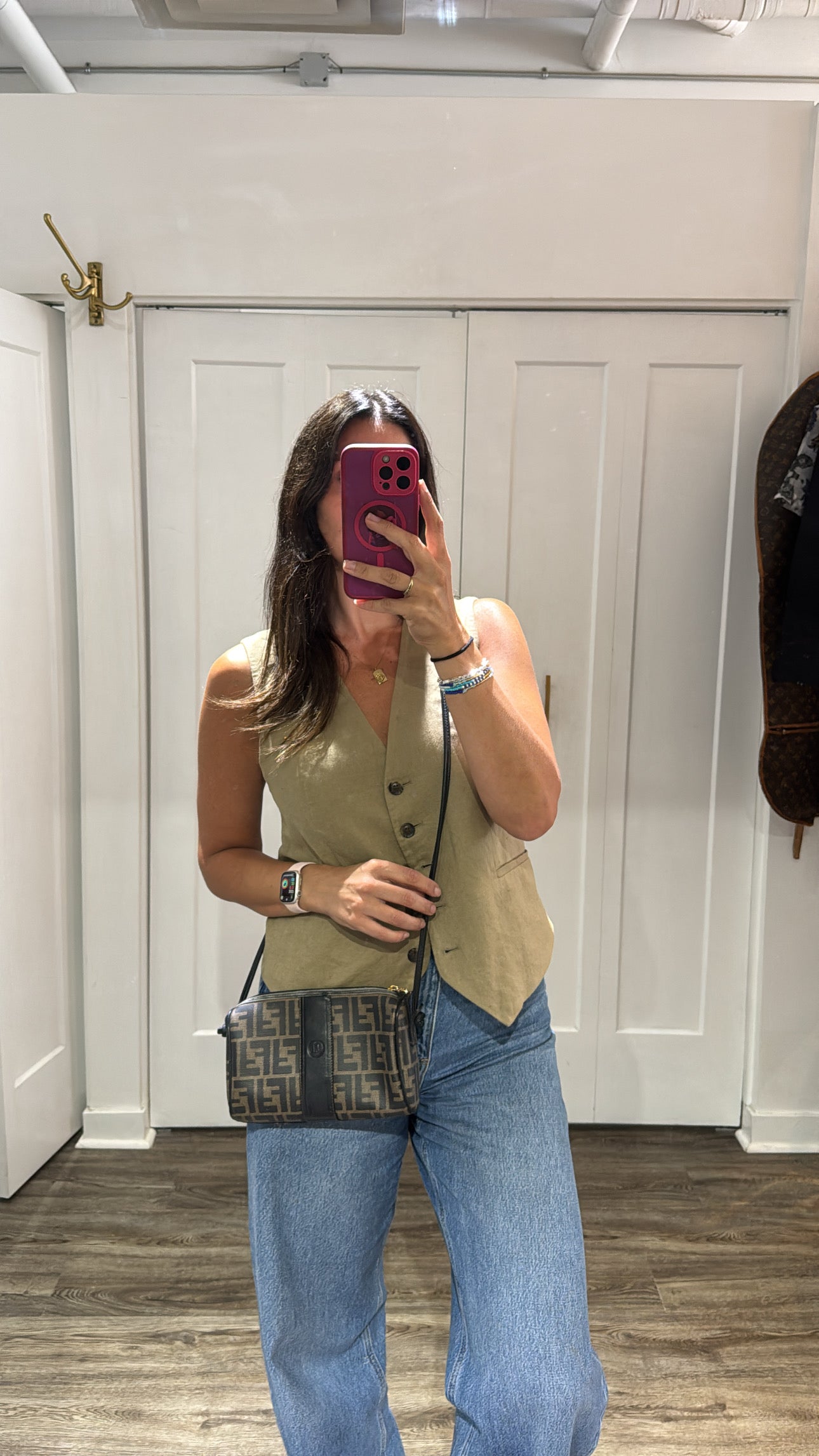 Fendi Zucca Vintage Crossbody Black