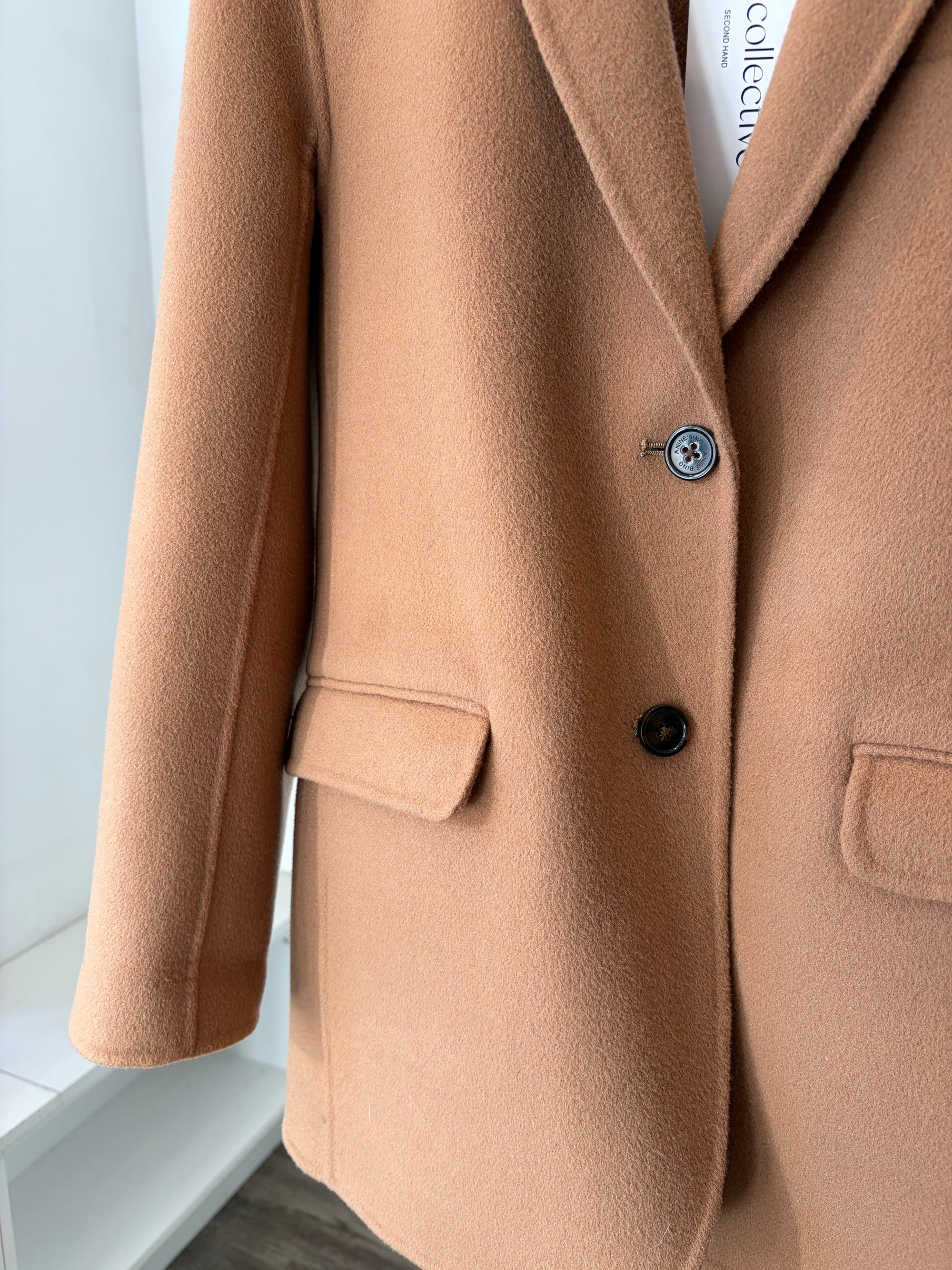 Anine Bing Quinn Blazer, Camel, XS