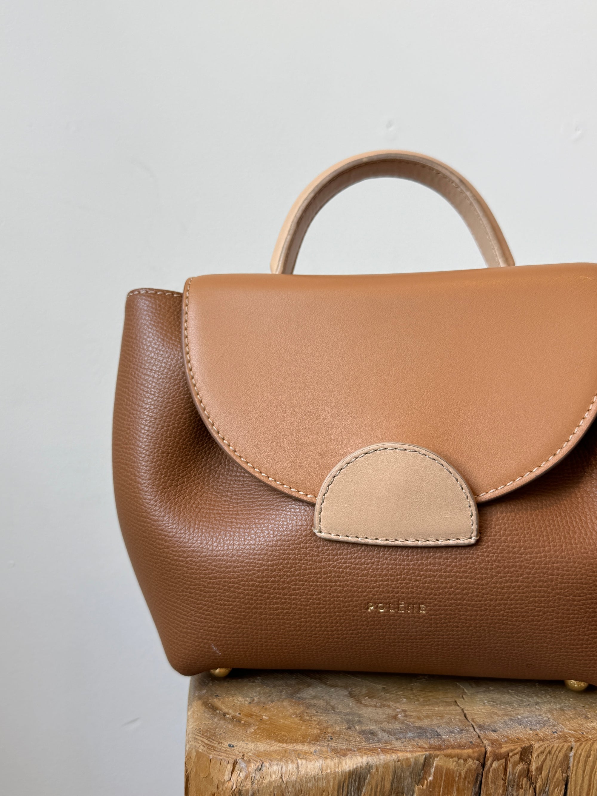 Polène Numero Un Nano Handbag, Camel