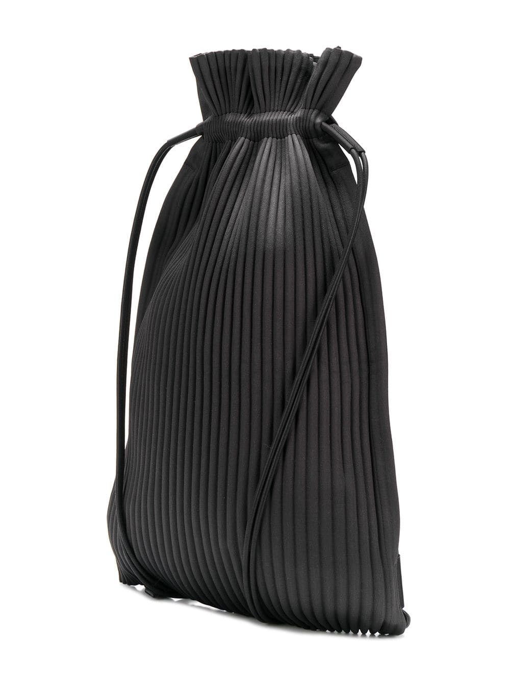 Issey Miyake Homme Plisse Drawstring Bag Black - The Recollective