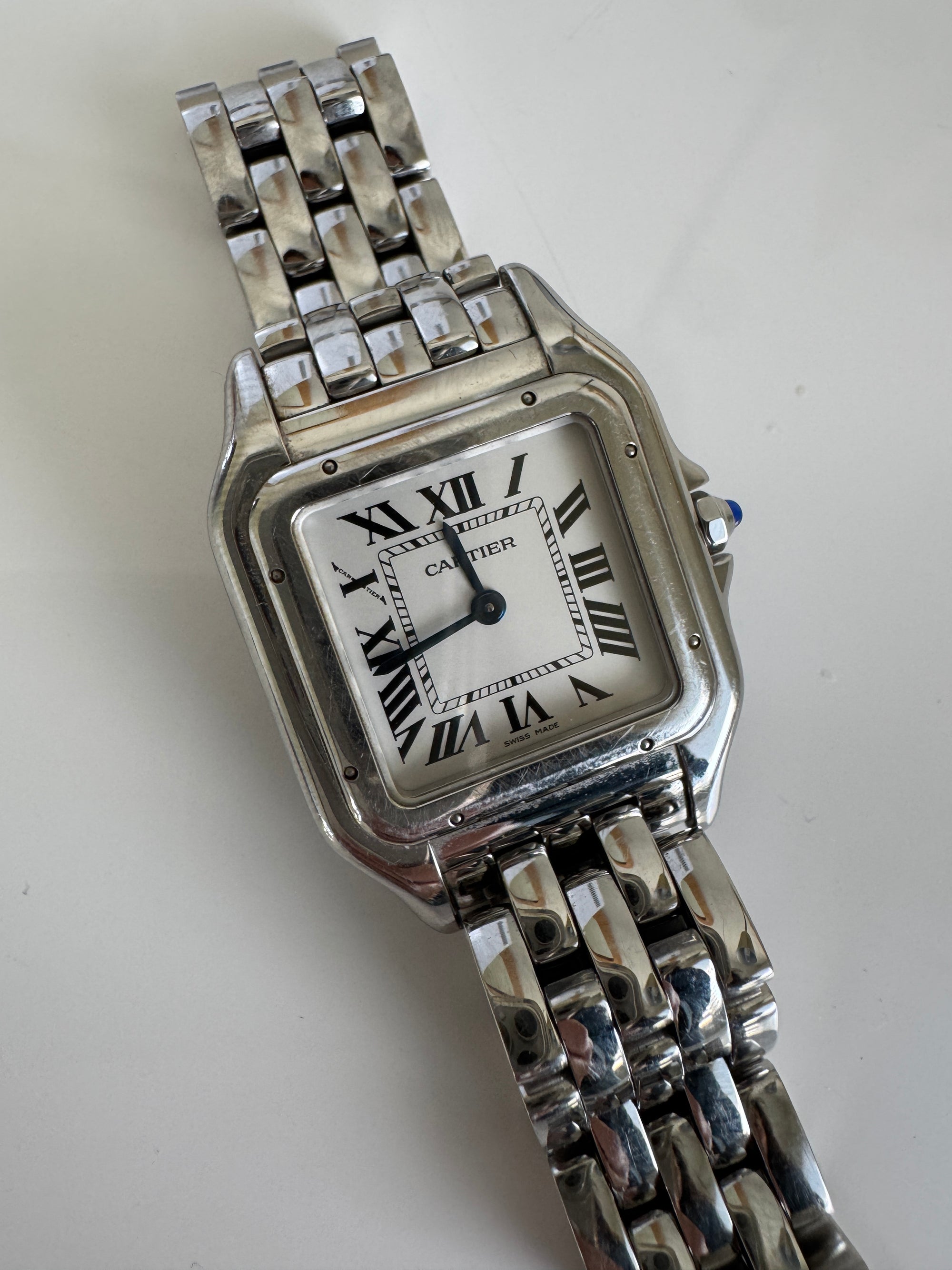 Cartier Panthère Watch, Silver, Medium