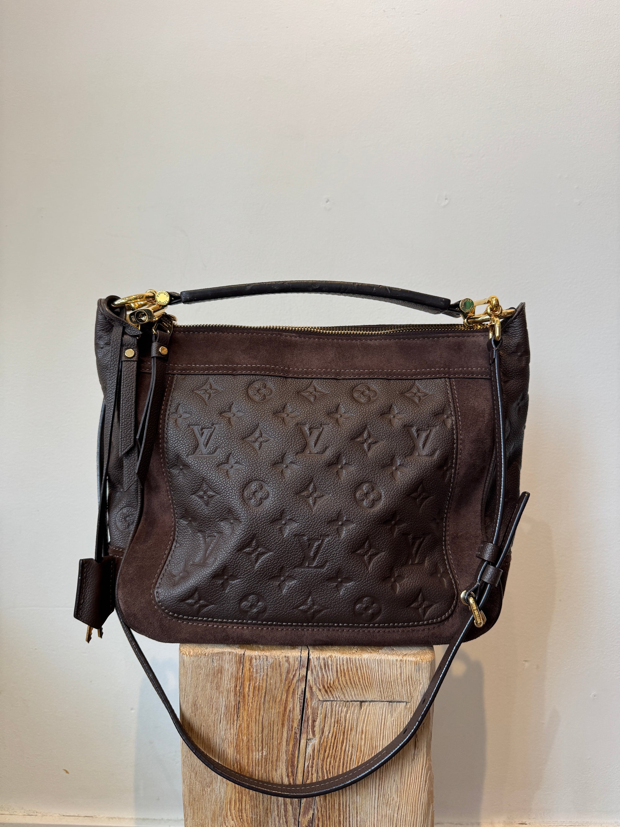 Louis Vuitton Monogram Empreinte Audacieuse Handbag Brown, PM