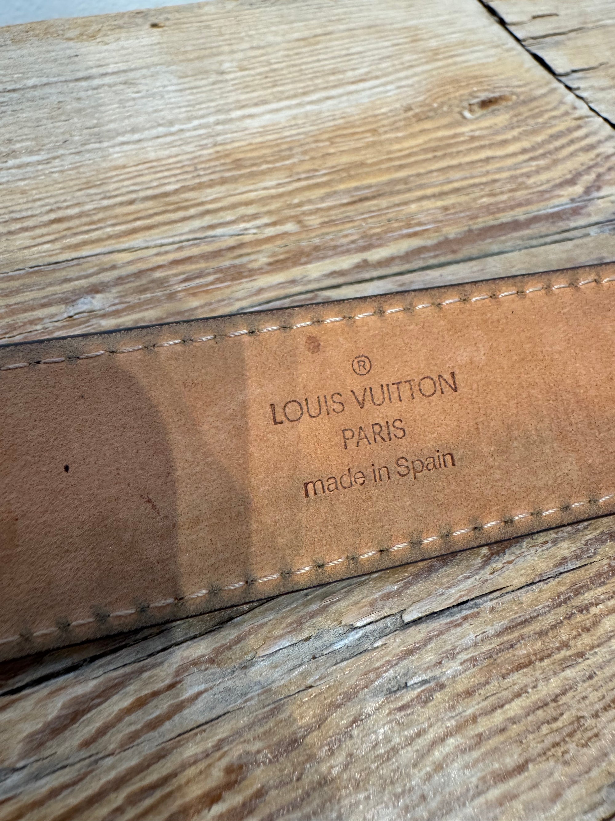 Louis Vuitton Limited Edition Dentelle Belt, Brown, 90/36