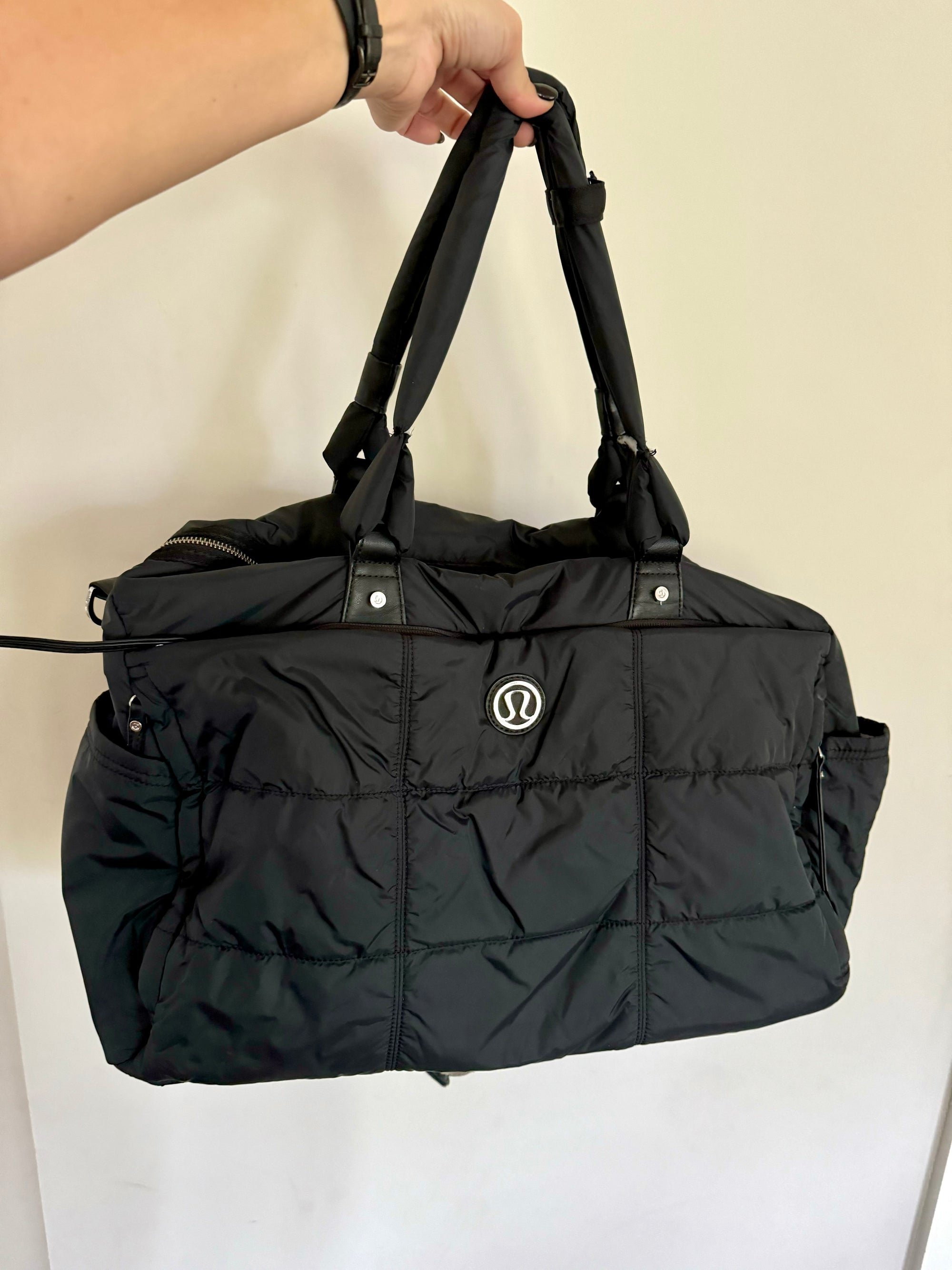 Lululemon Quilted Duffle Bag Black