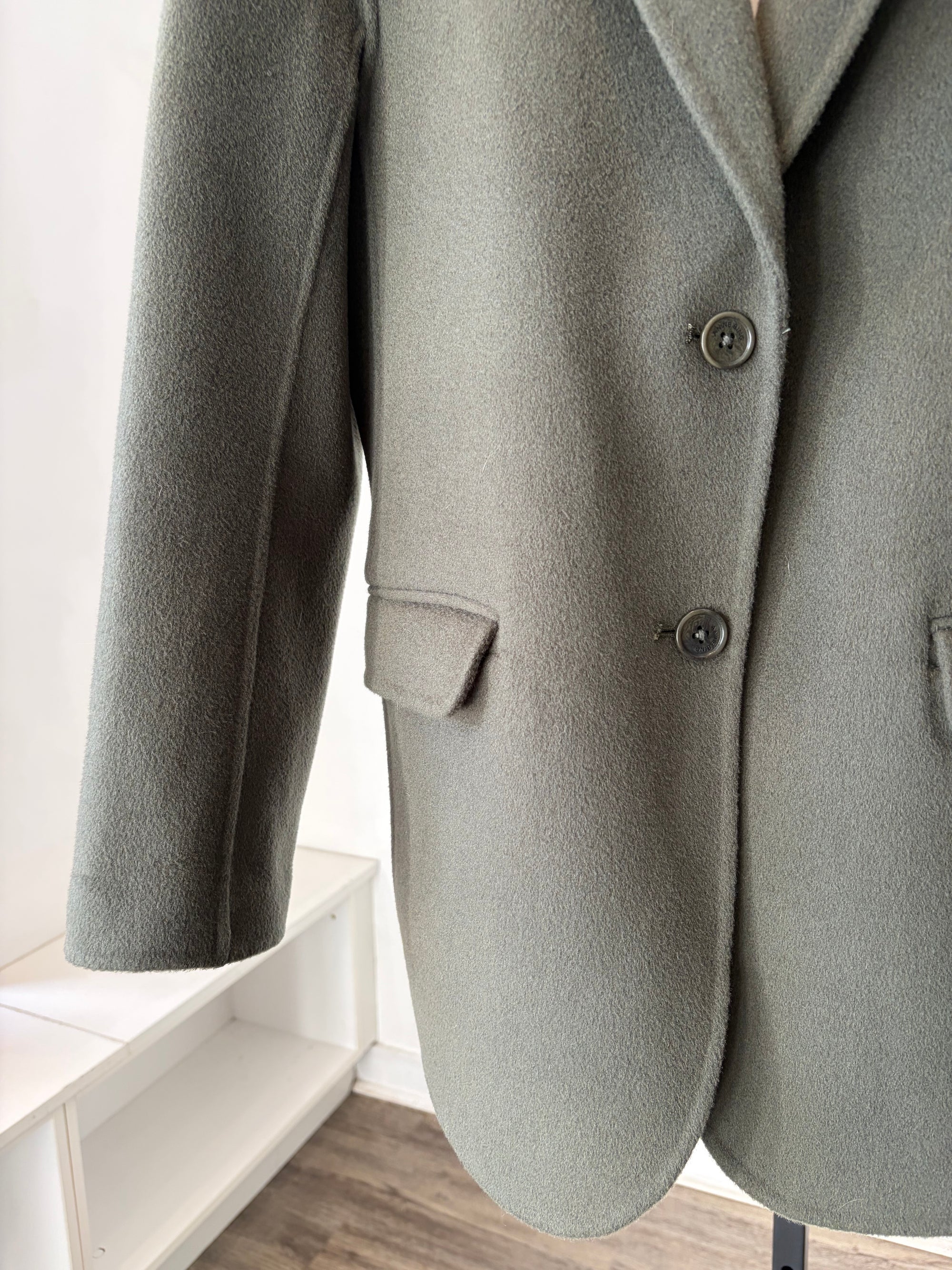 Anine Bing Quinn Blazer, Olive, XS