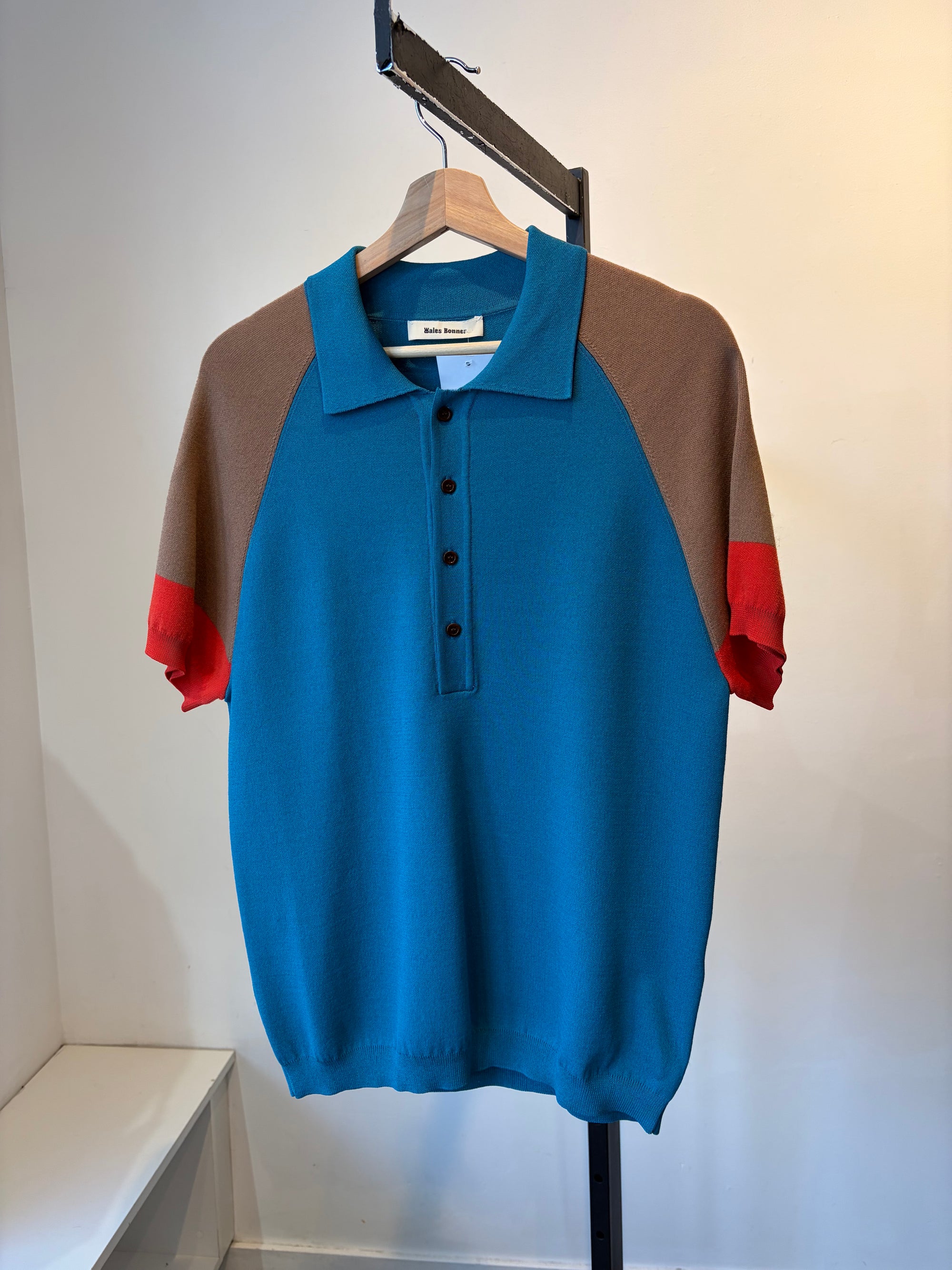 Wales Bonner Saint Polo, Blue, Medium