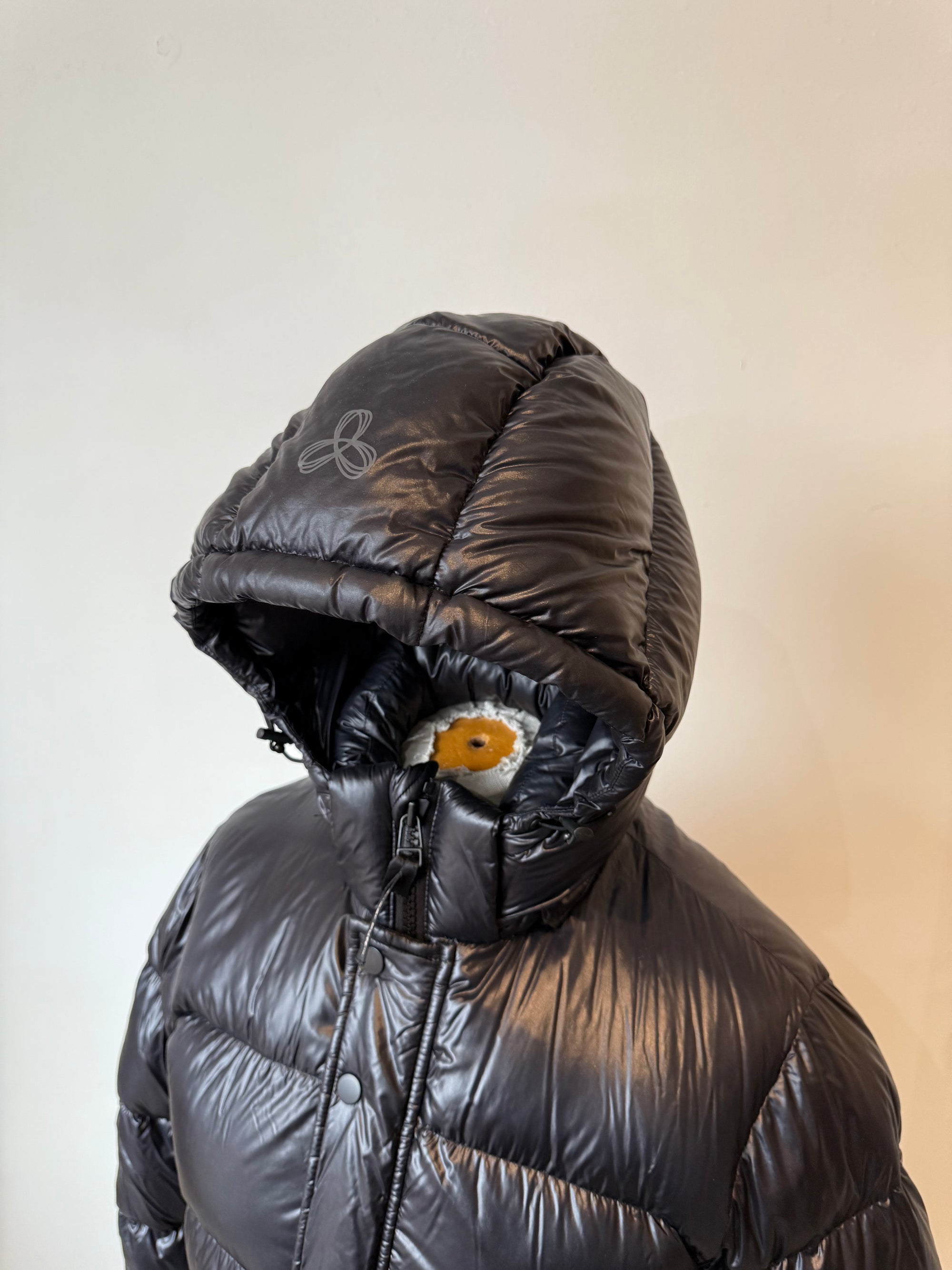 The SuperPuff Coat, Hi Gloss Black, XS