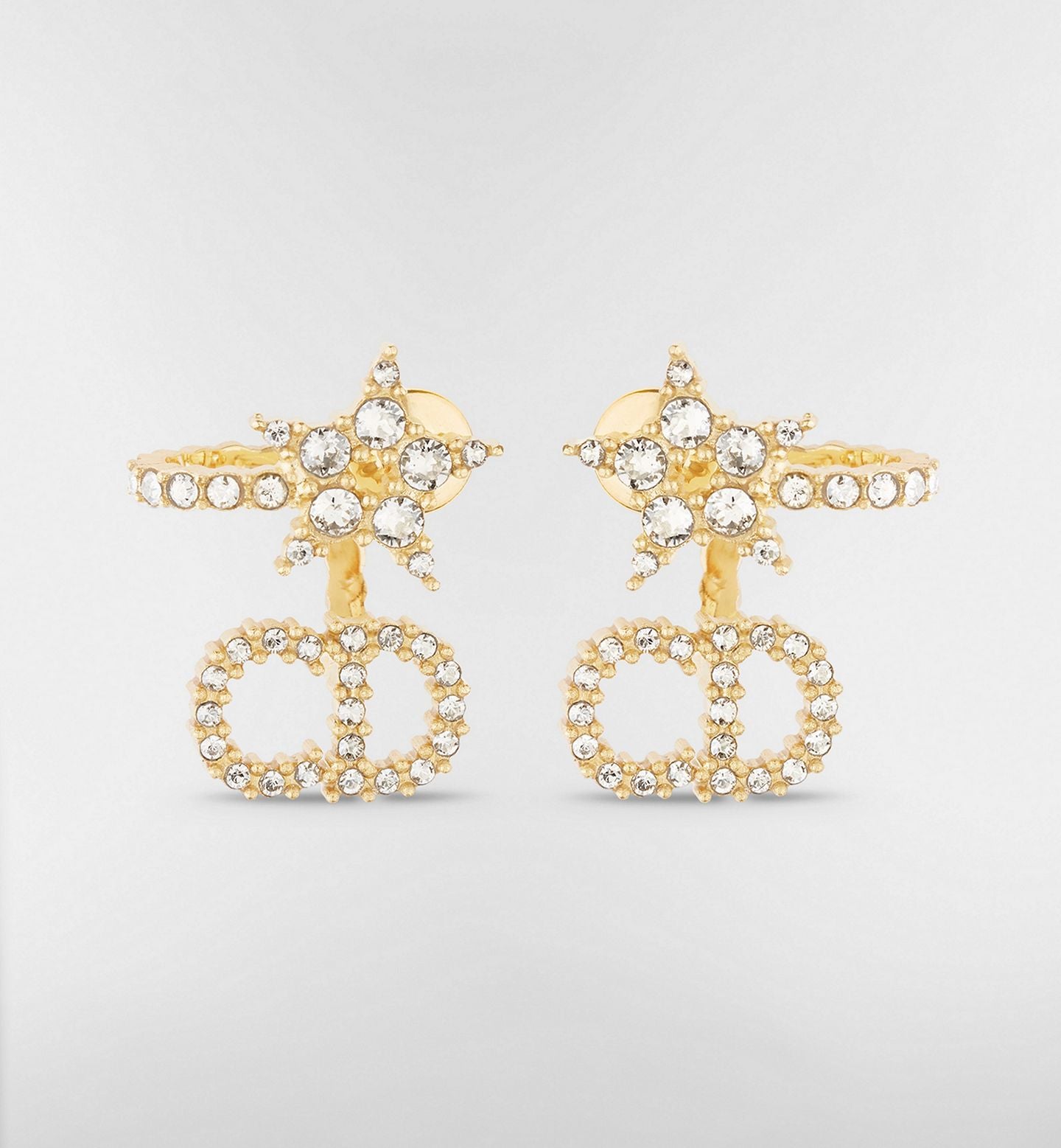 Christian Dior Clair D Lune Earrings, Gold