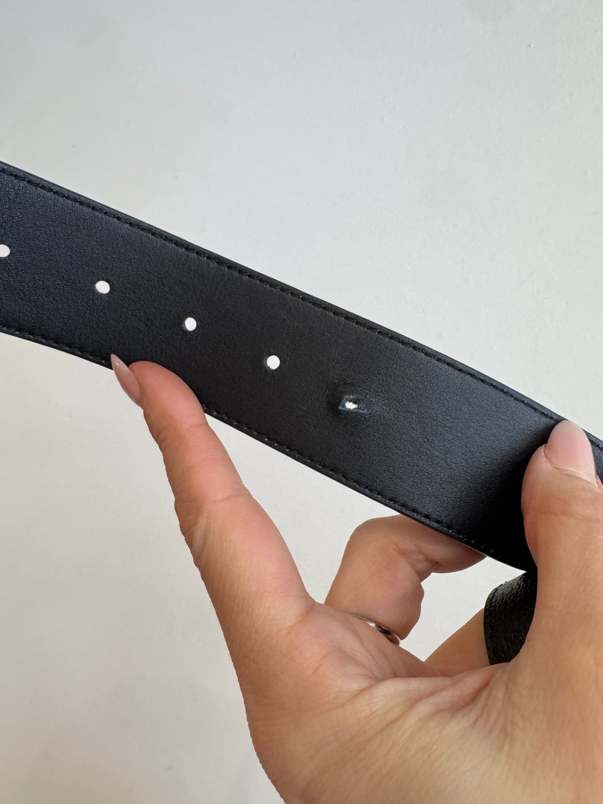 Gucci Marmont Belt, Black/Gold, 80/32