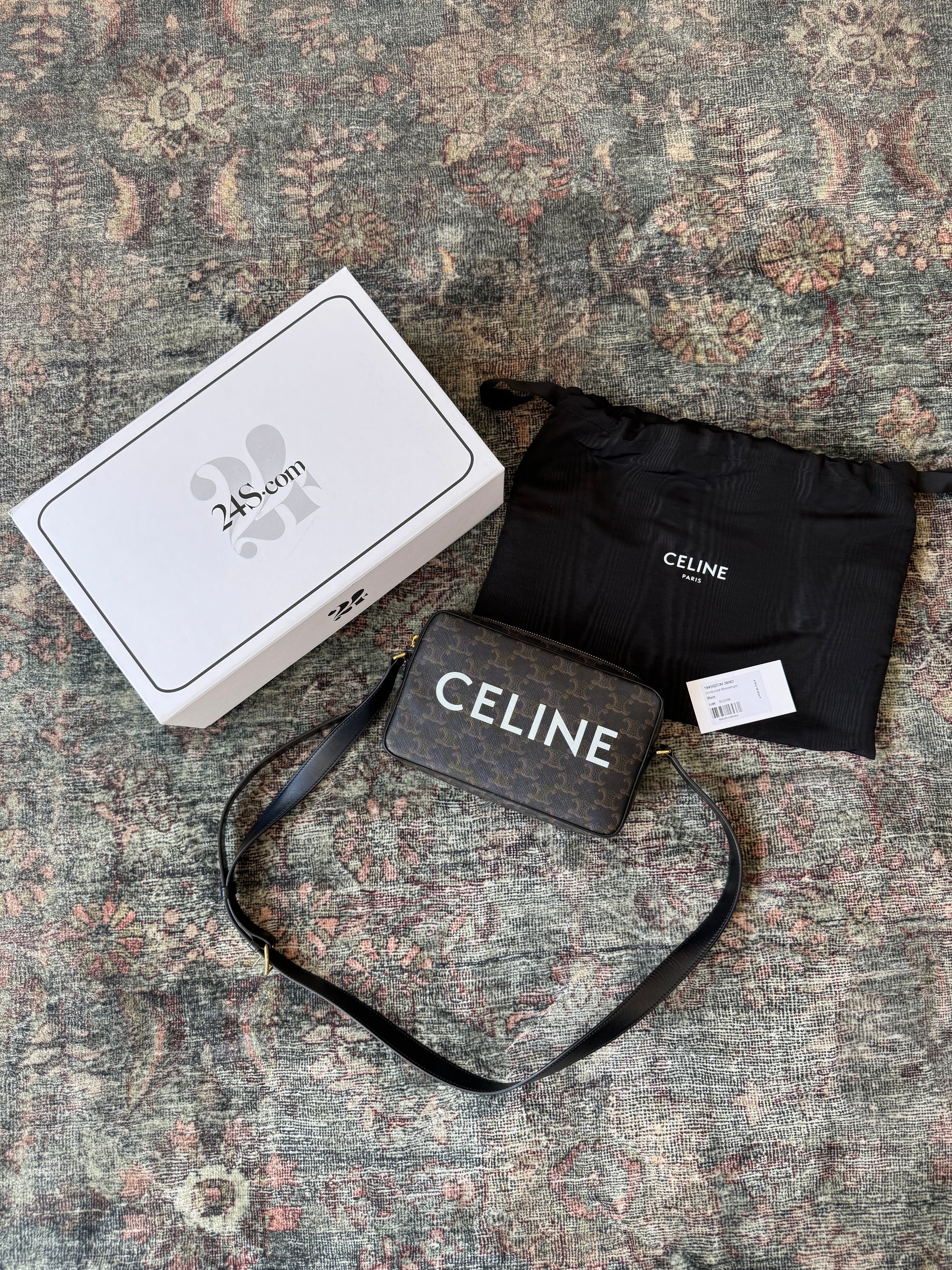 Celine Medium Messenger Bag, Black, Medium