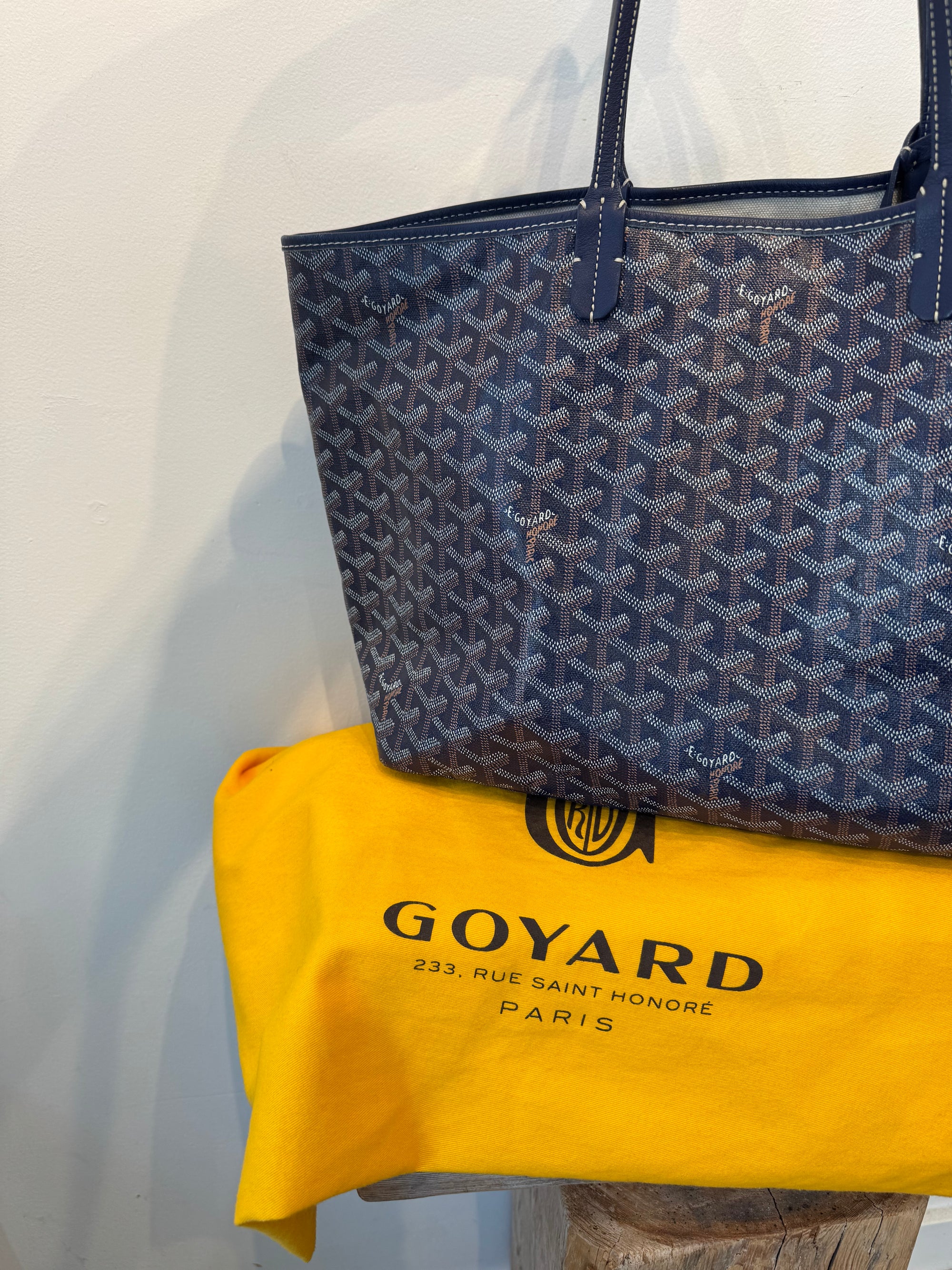 Goyard Saint Louis Tote Bag,  Navy, PM