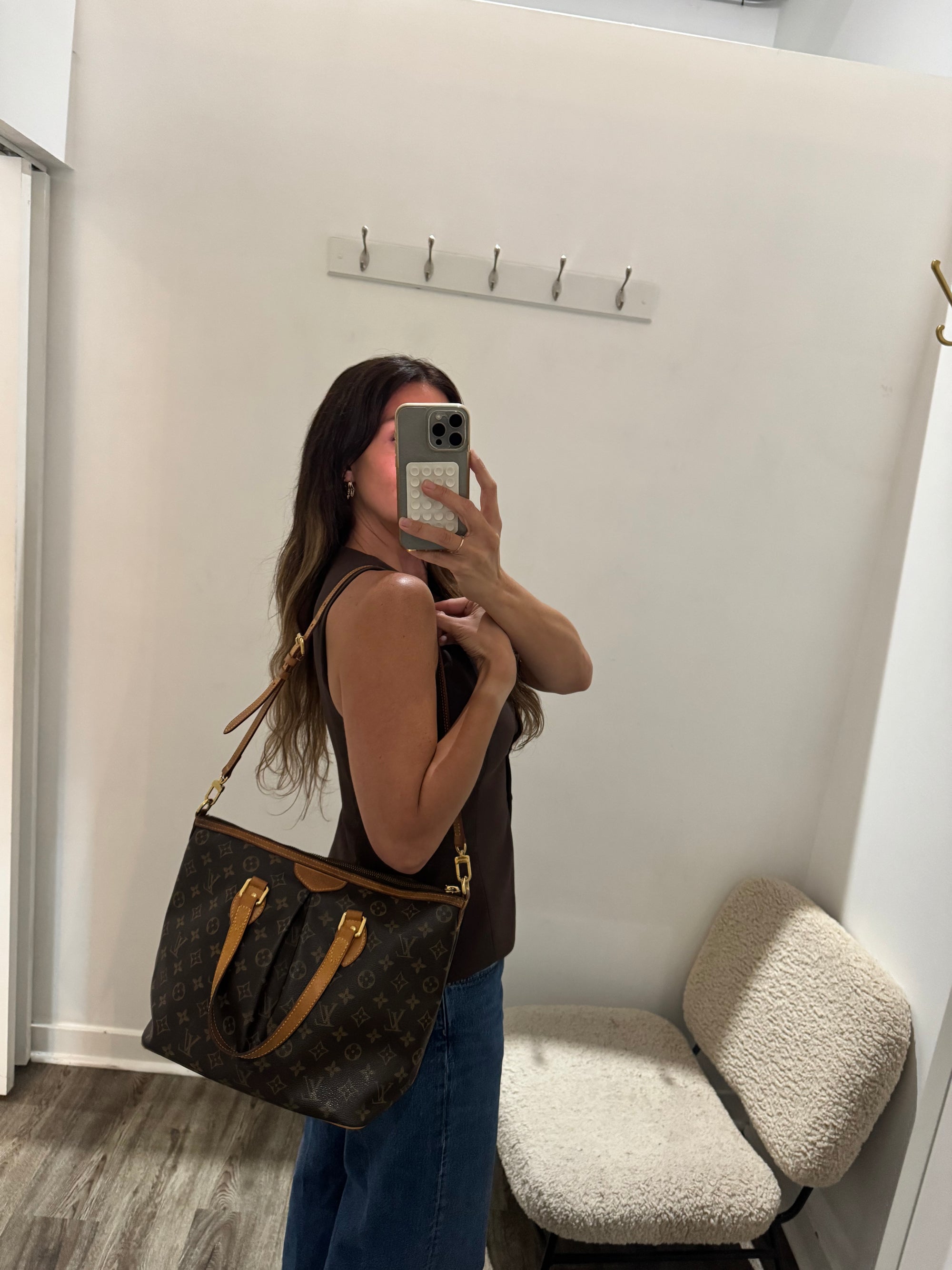 Louis Vuitton Monogram Palermo PM Shoulder Bag with Strap