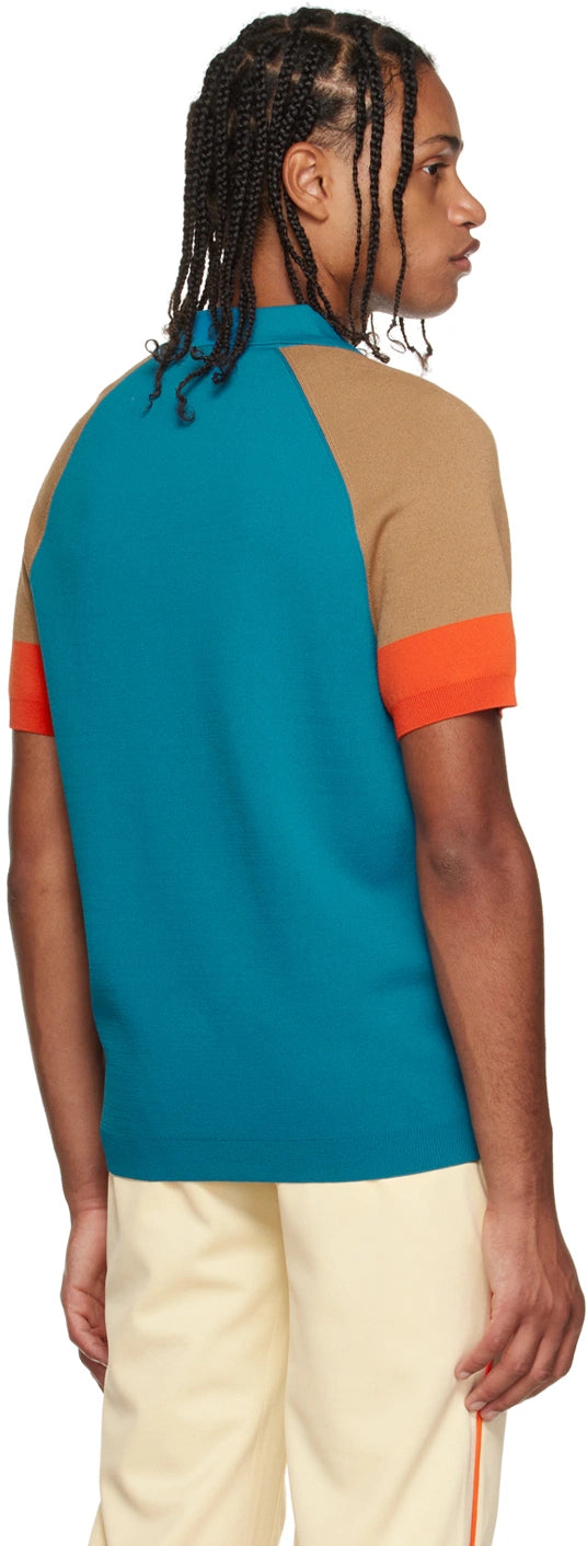 Wales Bonner Saint Polo, Blue, Medium