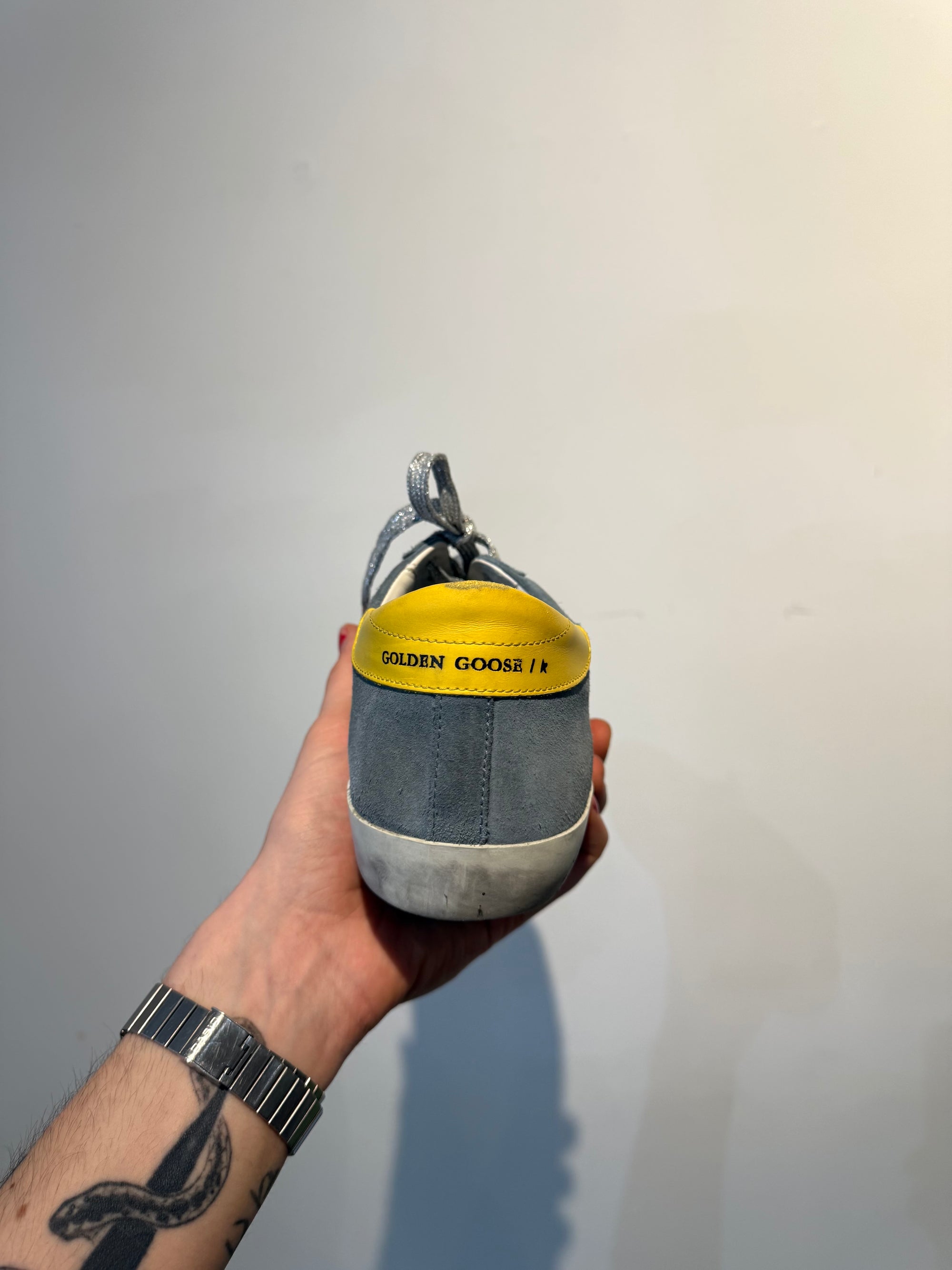 Golden Goose Super-Star Sneakers, Blue, 10W