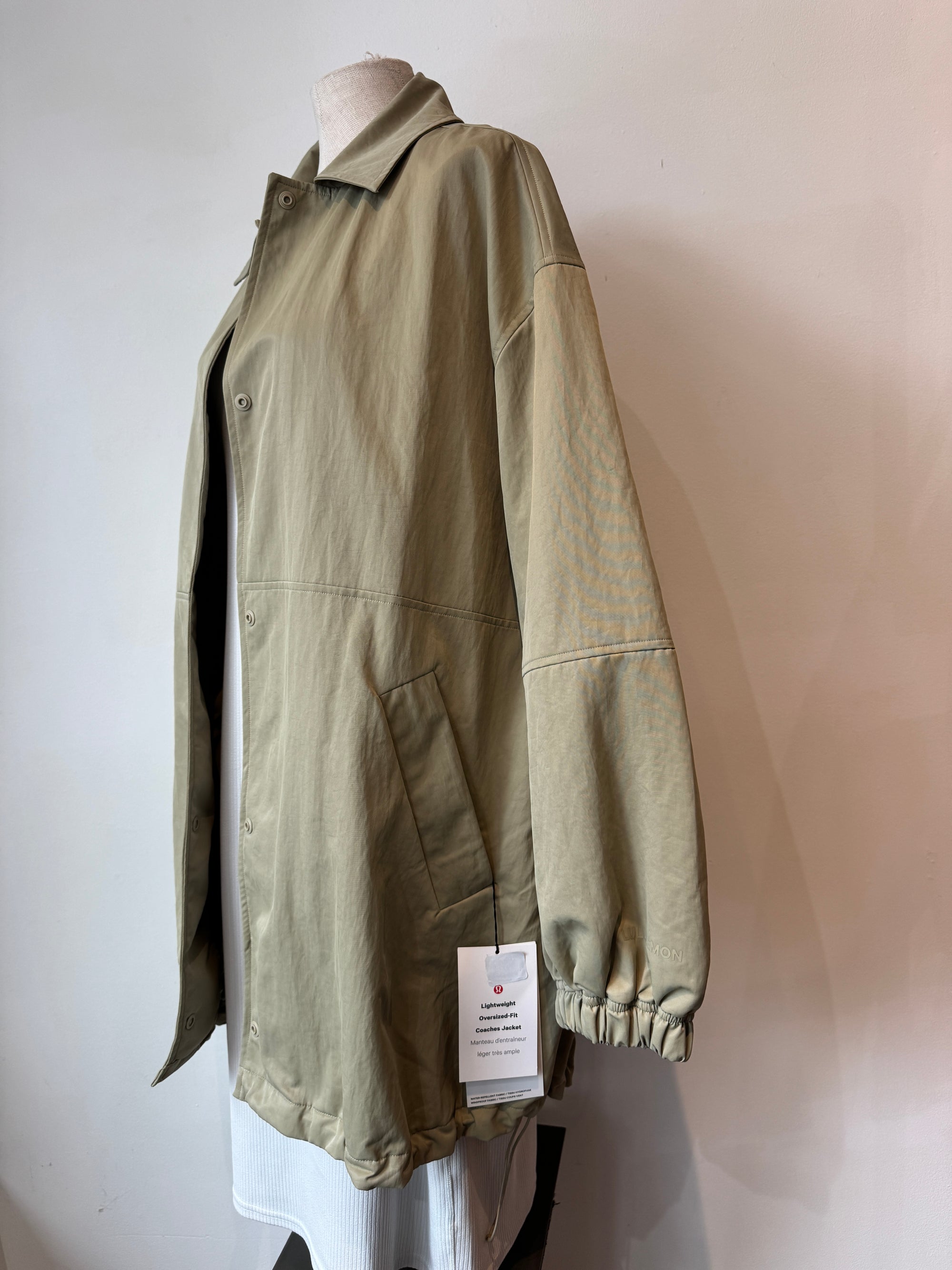 Lululemon Oversized Fit Coaches Jackets Sage Green, L