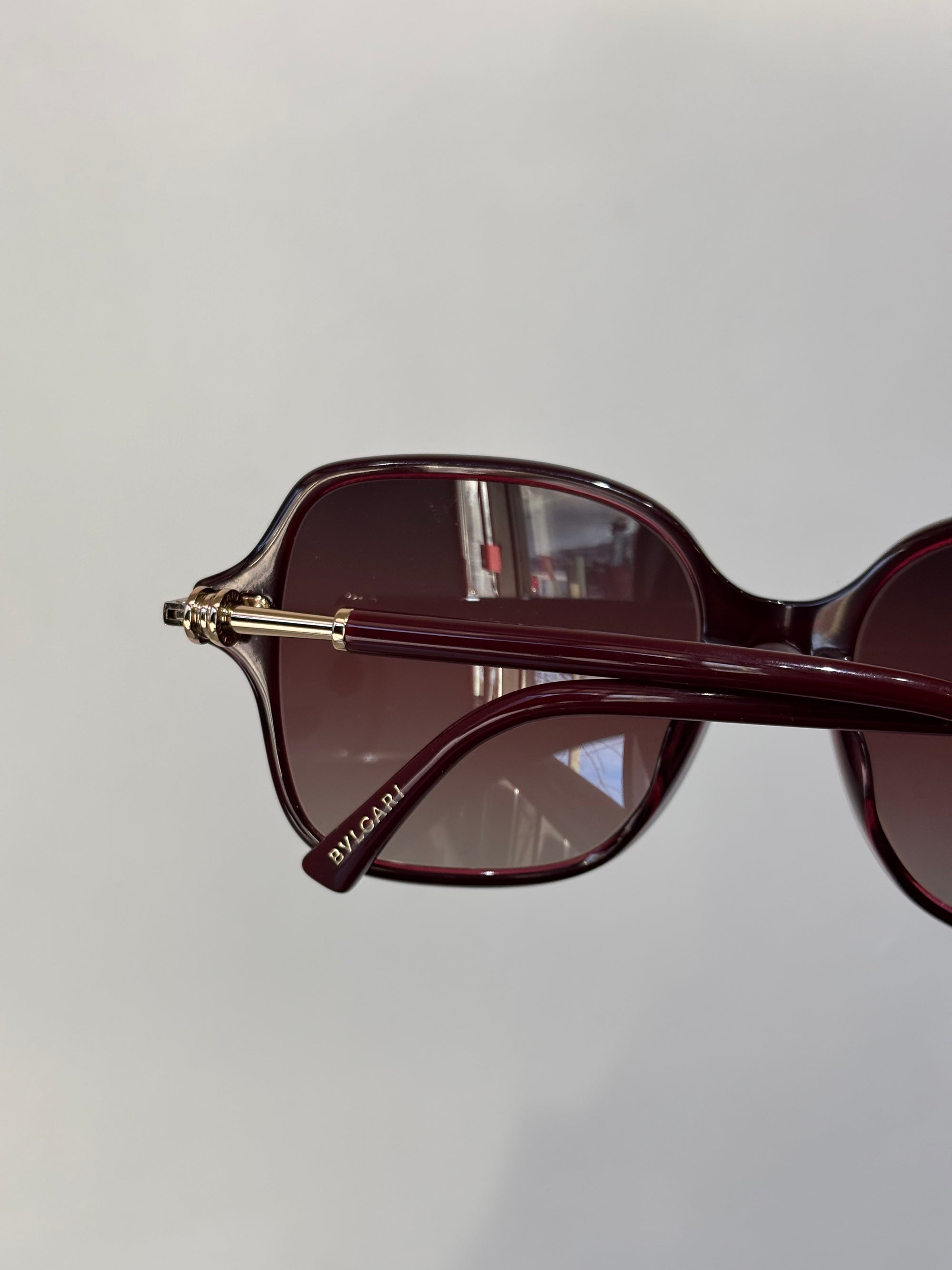 Bvlgari Sunglasses, Burgundy