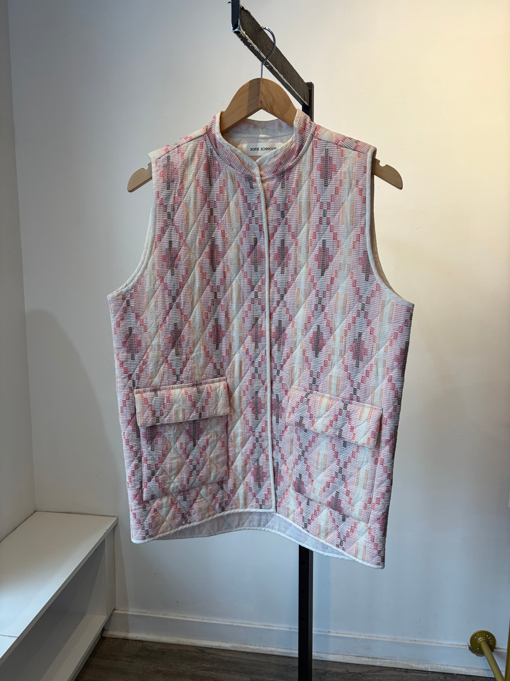Sofie Schnoor quilted vest, Pink, Small