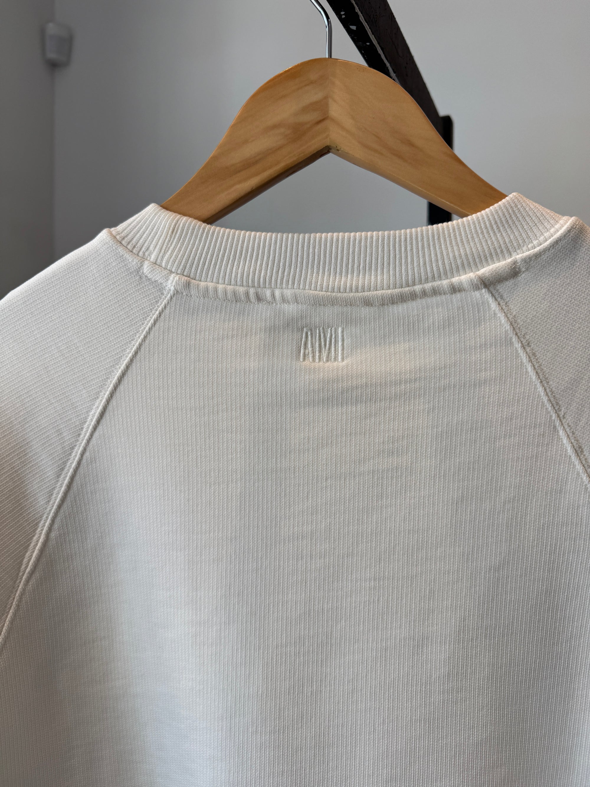 AMI Tonal ADC sweatshirt, White, Small