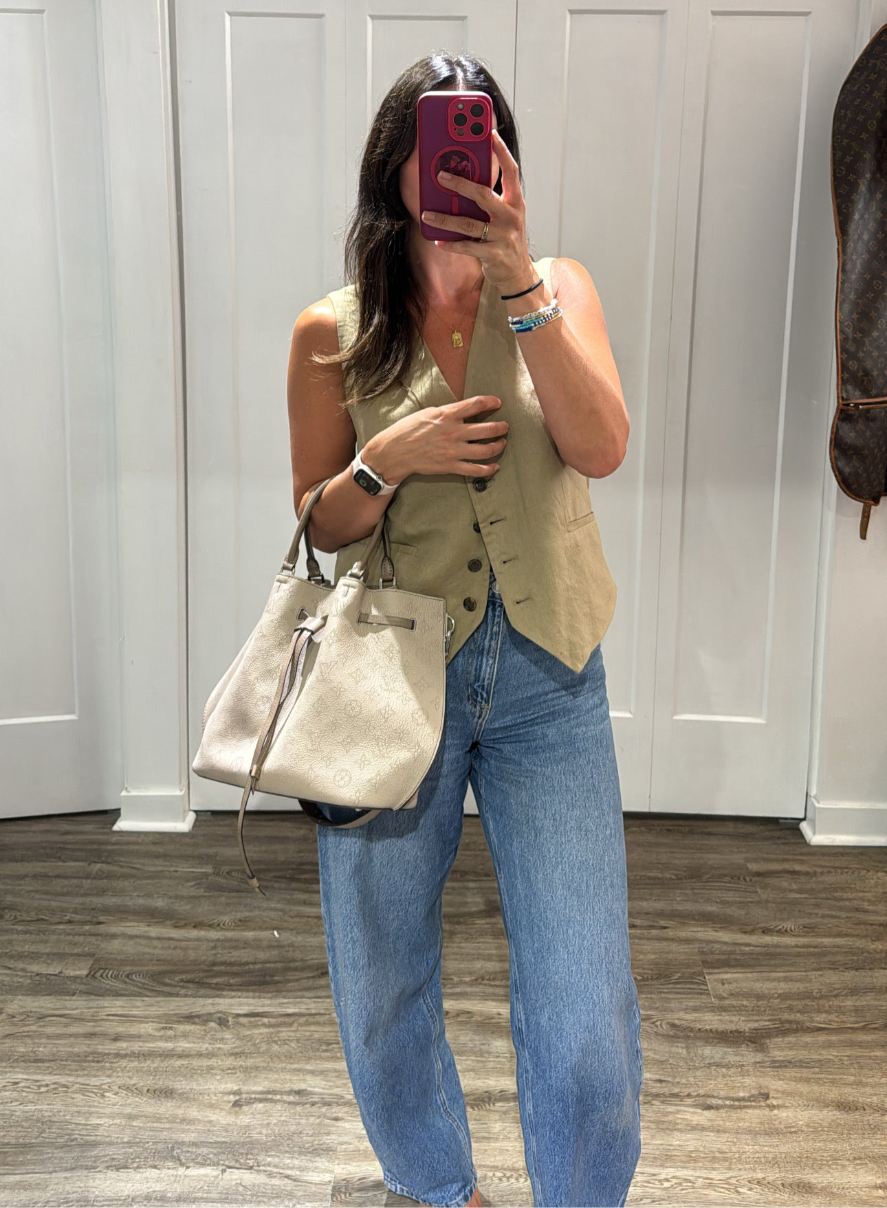 Louis Vuitton Monogram Girolata Mahina Galet Shoulder Bag
