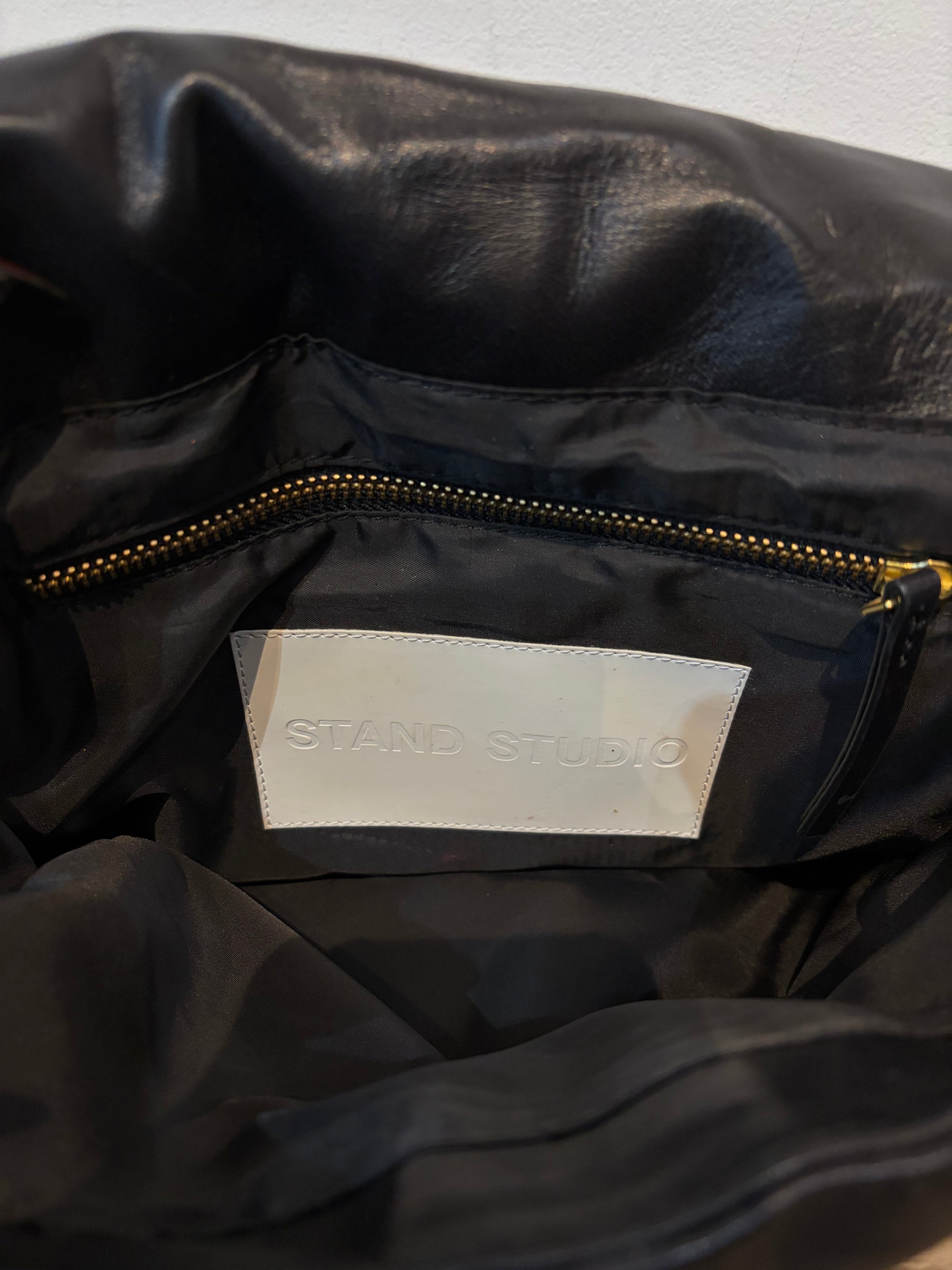 Stand Studio Brynnie Quilted Lamb Leather Handbags Black