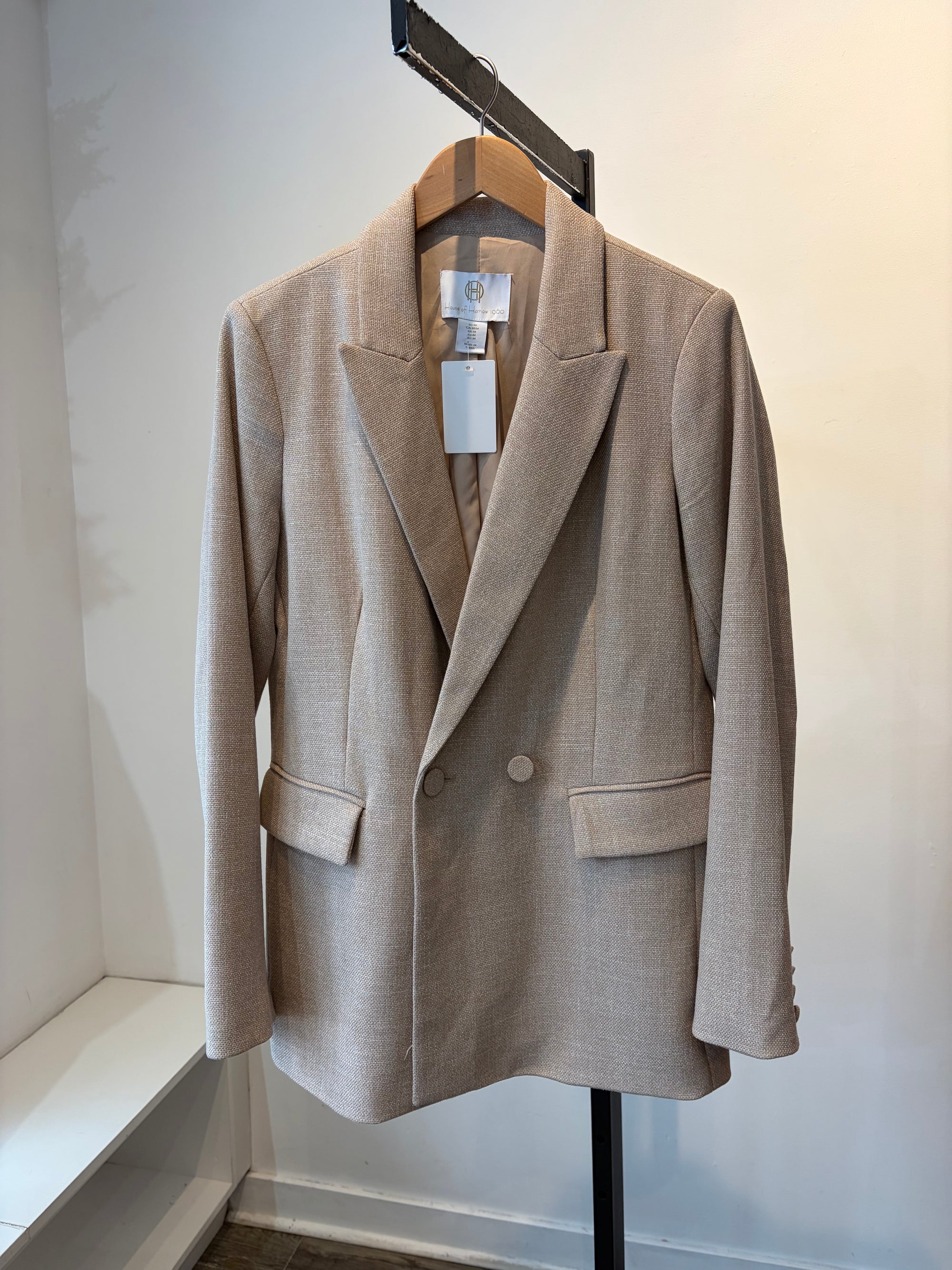 House of Harlow Blazers Heathered Taupe, Medium