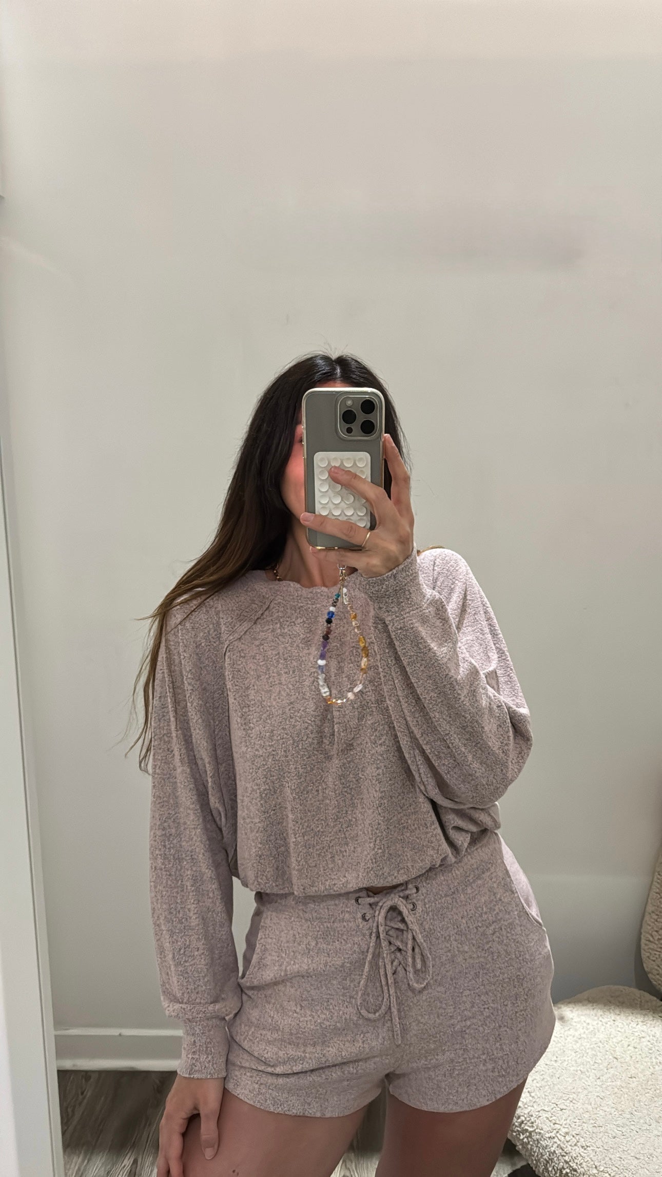 NIA Lounge Short and Long Sleeve Set, Medium