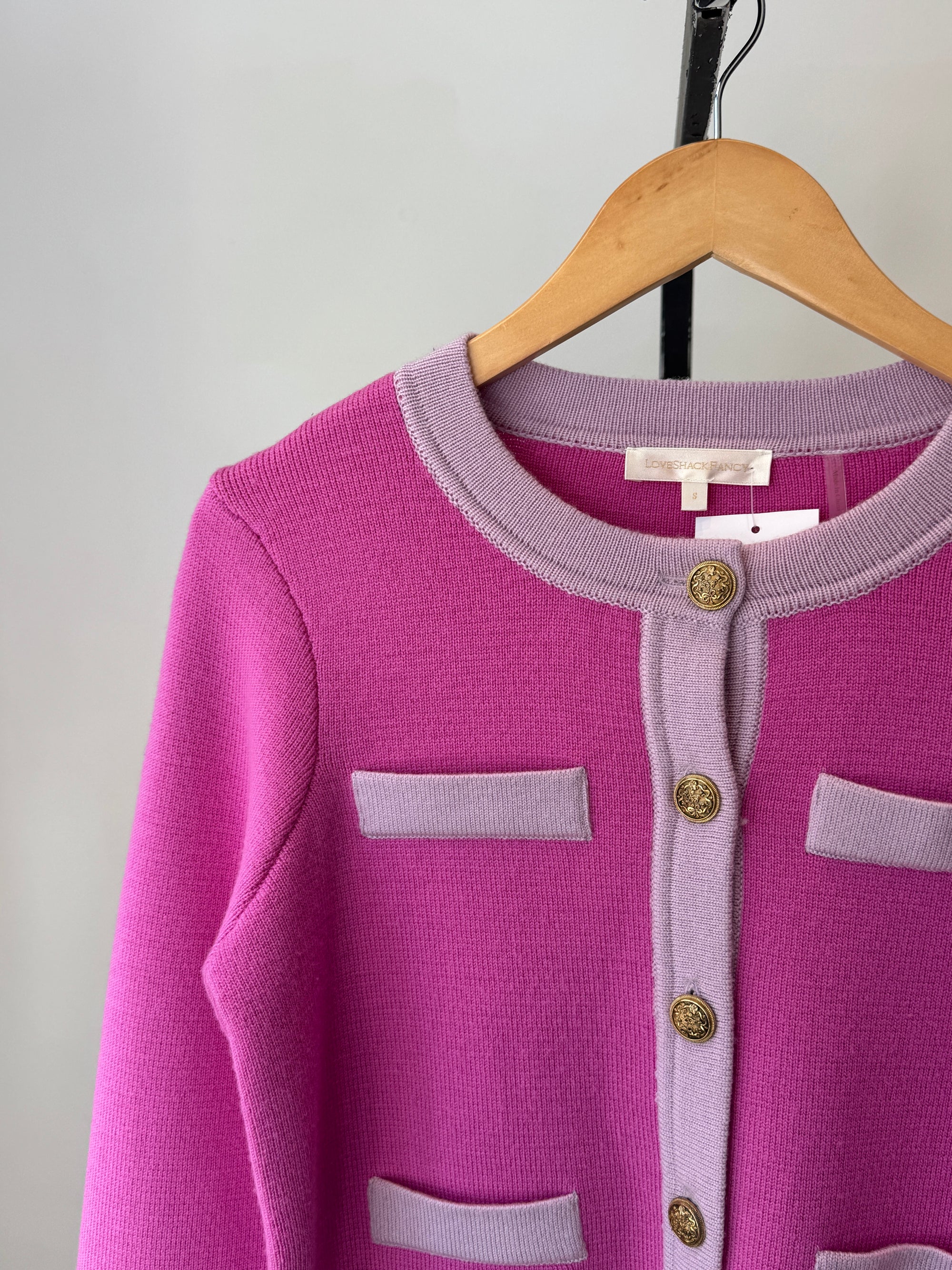 LoveShackFancy Cardigan Pink, S
