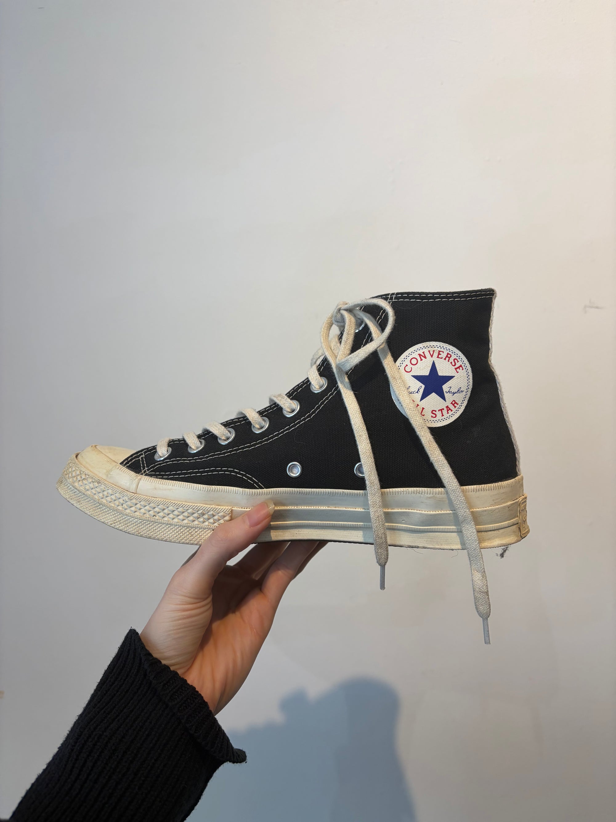 Comme des Garcons x Converse Big Heart High Top, Footwear Black, 8 M/ 10 W