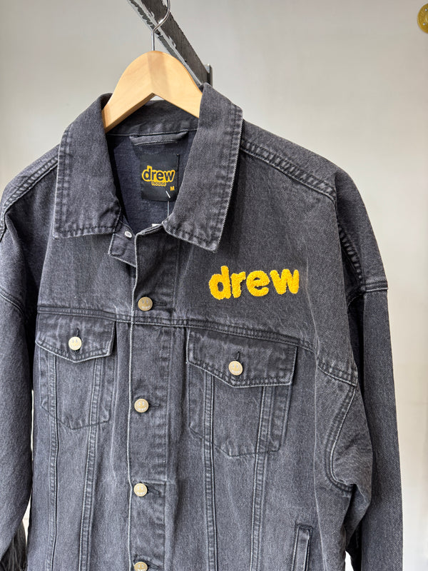 Drew House black denim jacket, Black, Medium - The Recollective