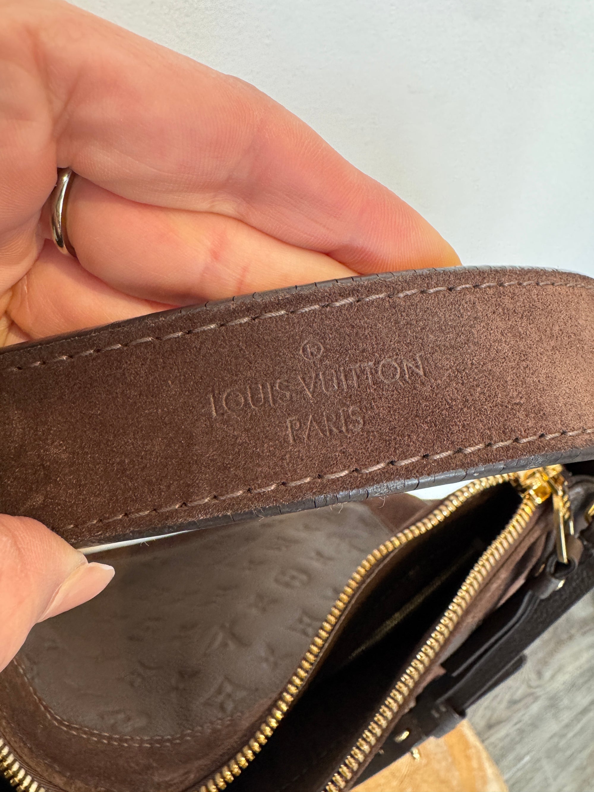 Louis Vuitton Monogram Empreinte Audacieuse Handbag Brown, PM
