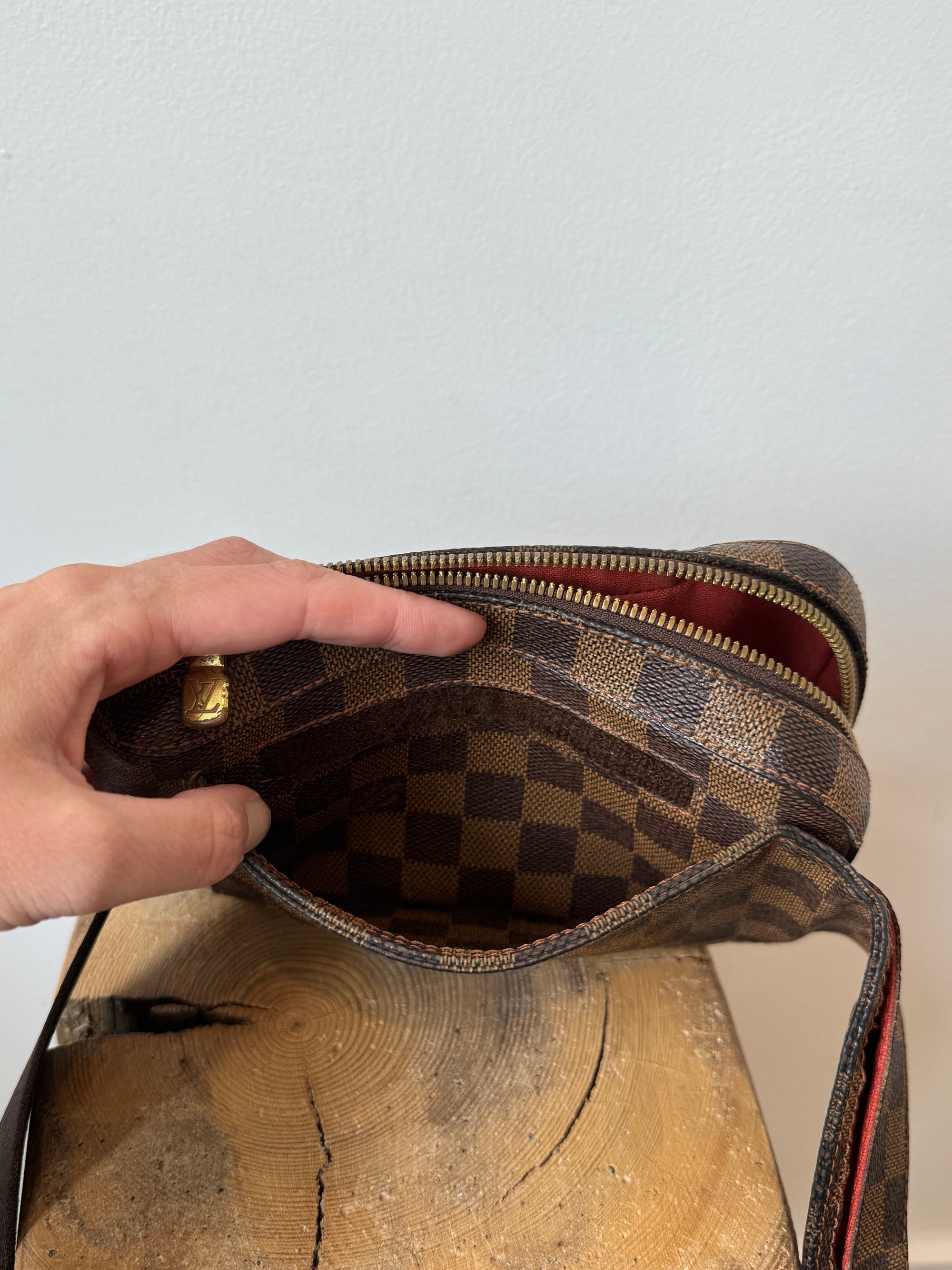 Louis Vuitton Vintage 2002 Geronimous Belt Bag, Damier Ebene