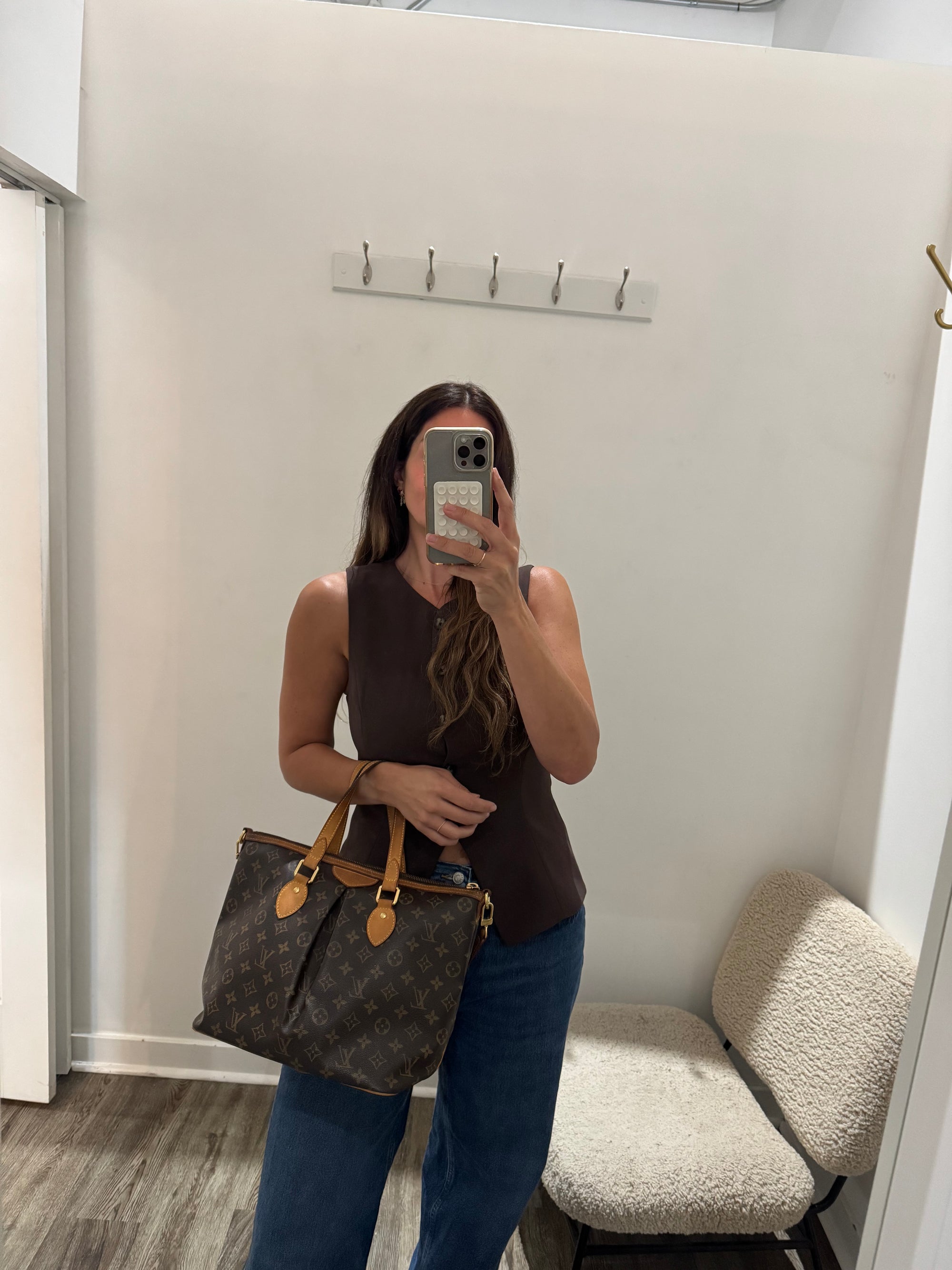 Louis Vuitton Monogram Palermo PM Shoulder Bag with Strap