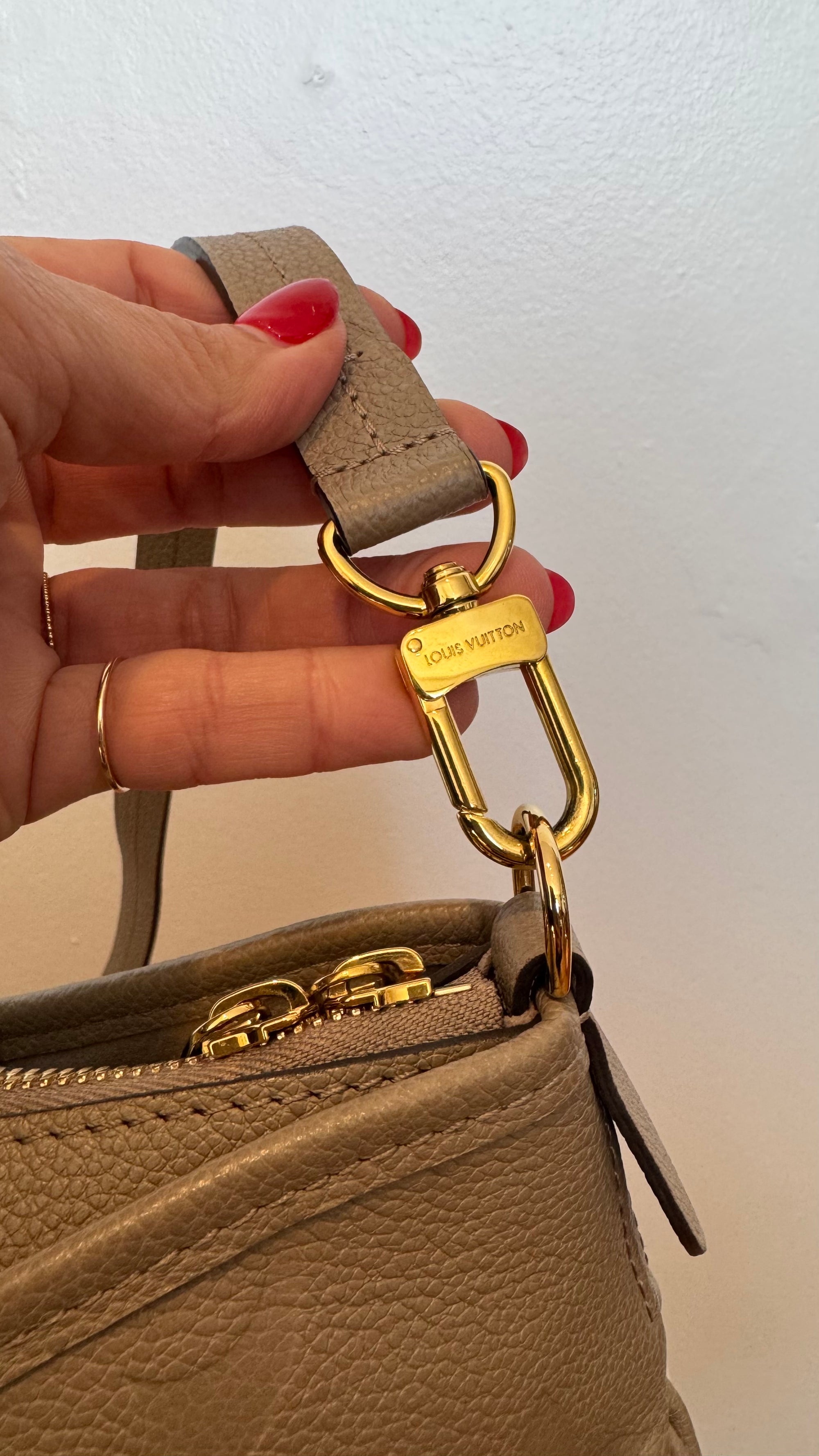 Louis Vuitton Trianon MM Handbag, Tourterelle Grey