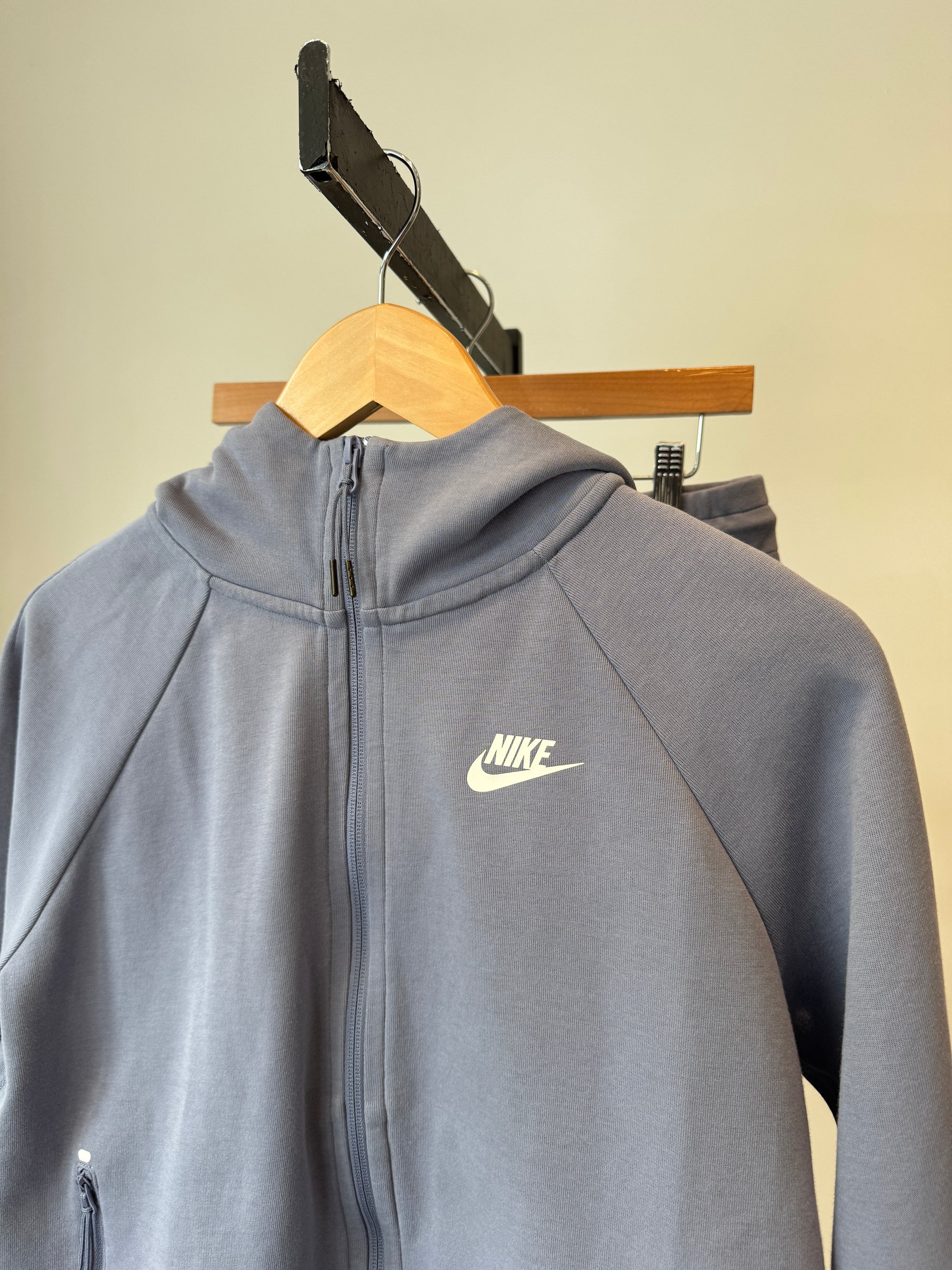 Nike Tech Zip Up Hoodie Blue, S