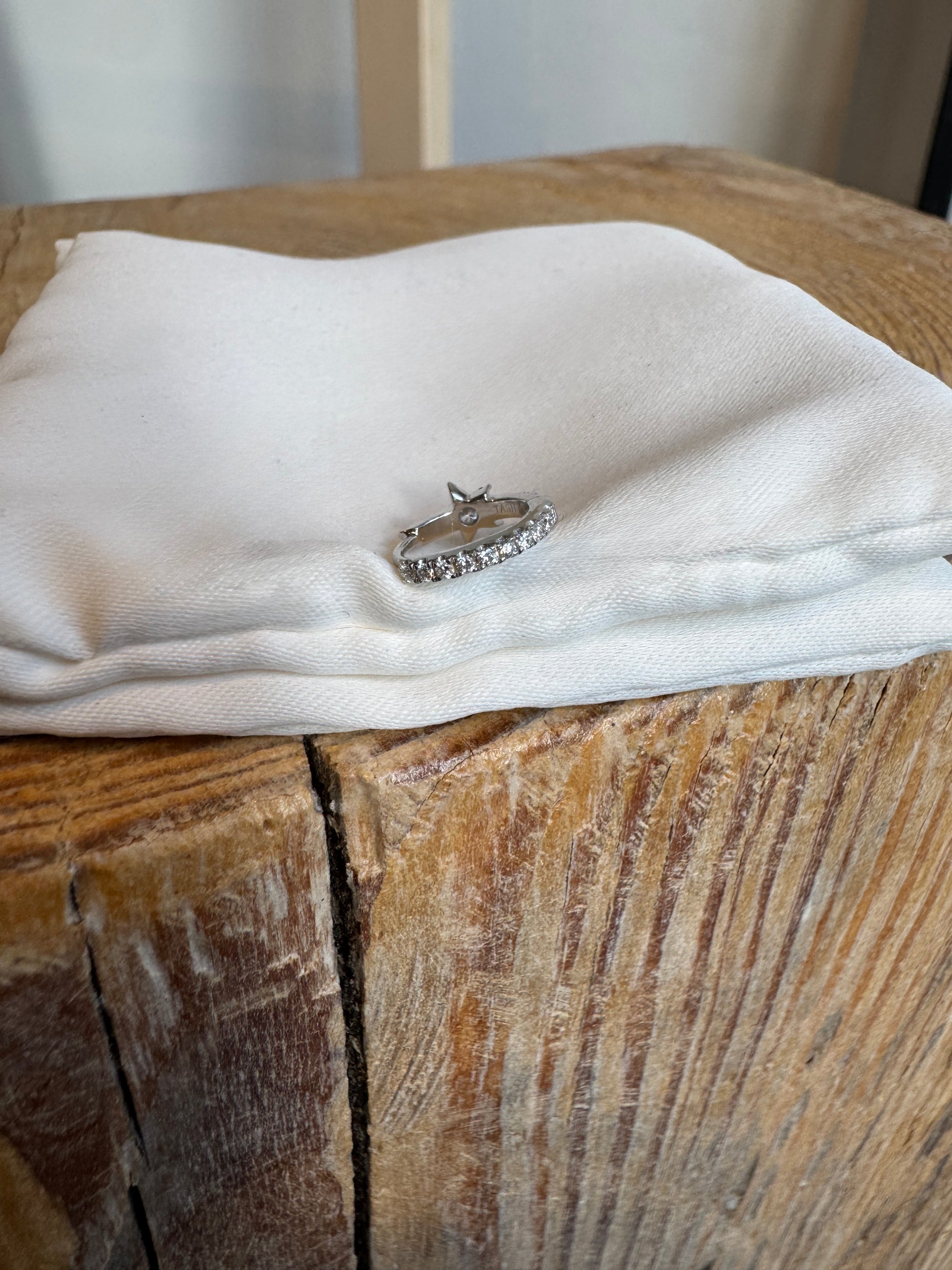 Maria Tash 18k Diamond Star Eternity Earring, 8mm, White Gold