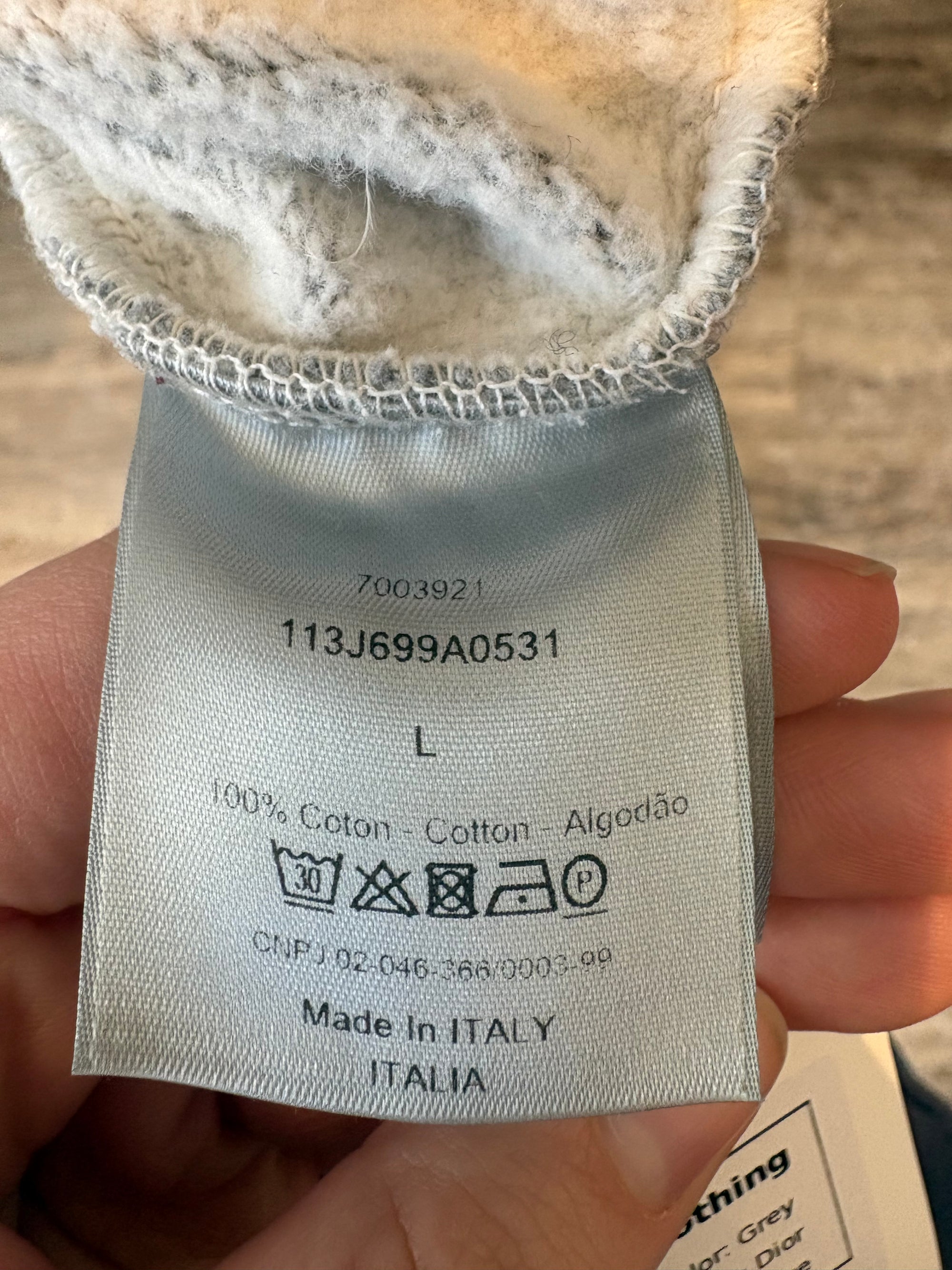 Dior CD Icon Sweatshirt, Grey, Large