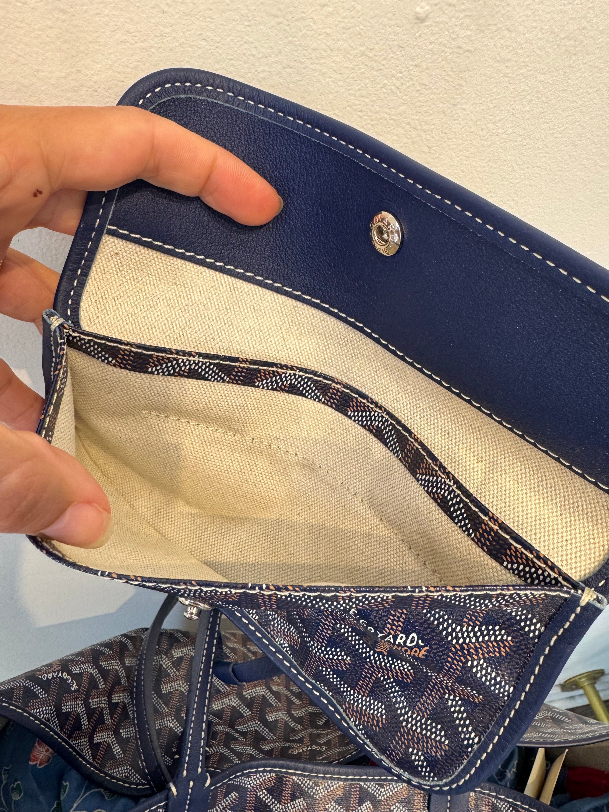 Goyard Saint Louis Tote Bag,  Navy, PM