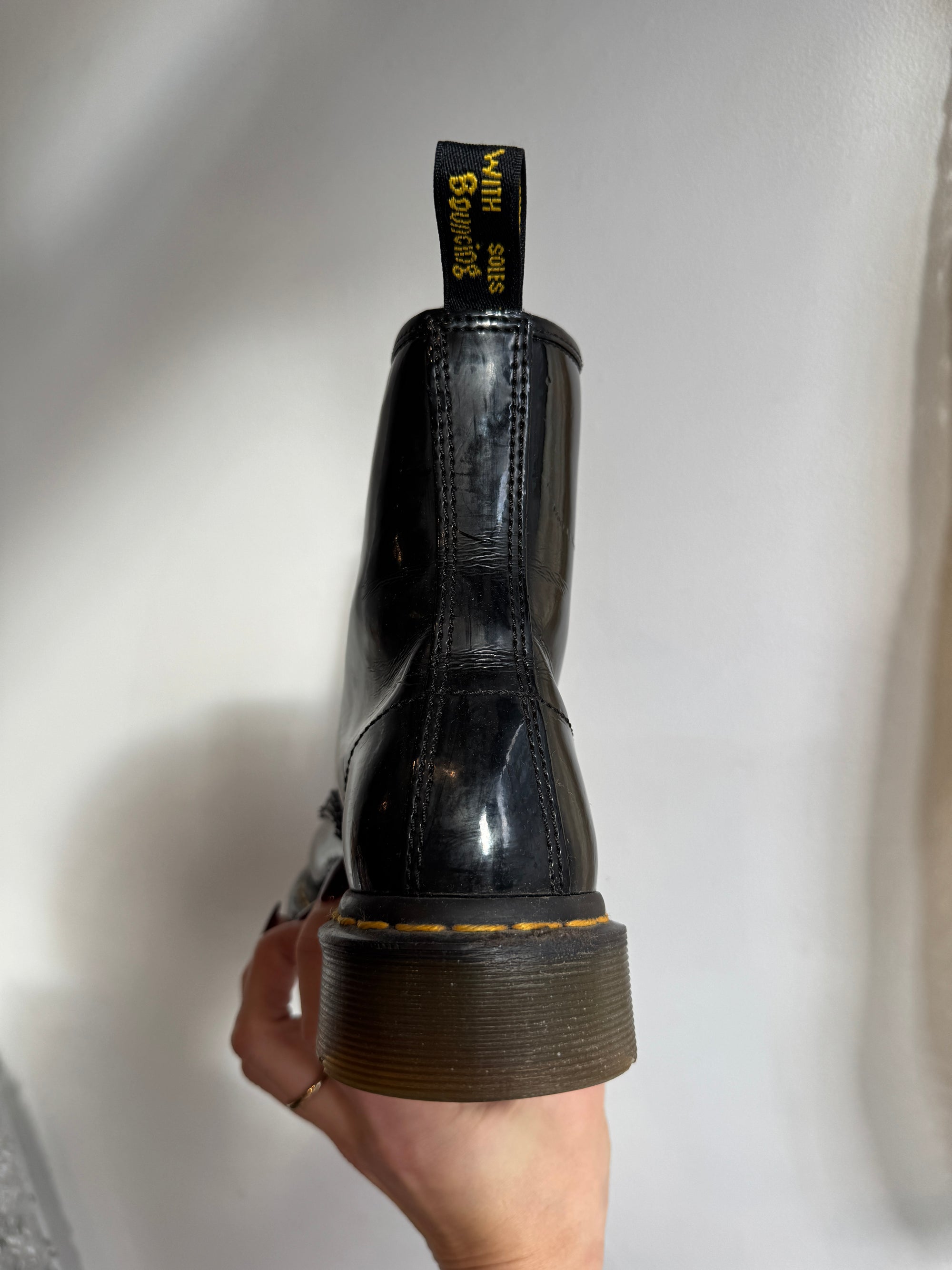 Dr. Martens Patent lace up boots, Footwear, Size 37