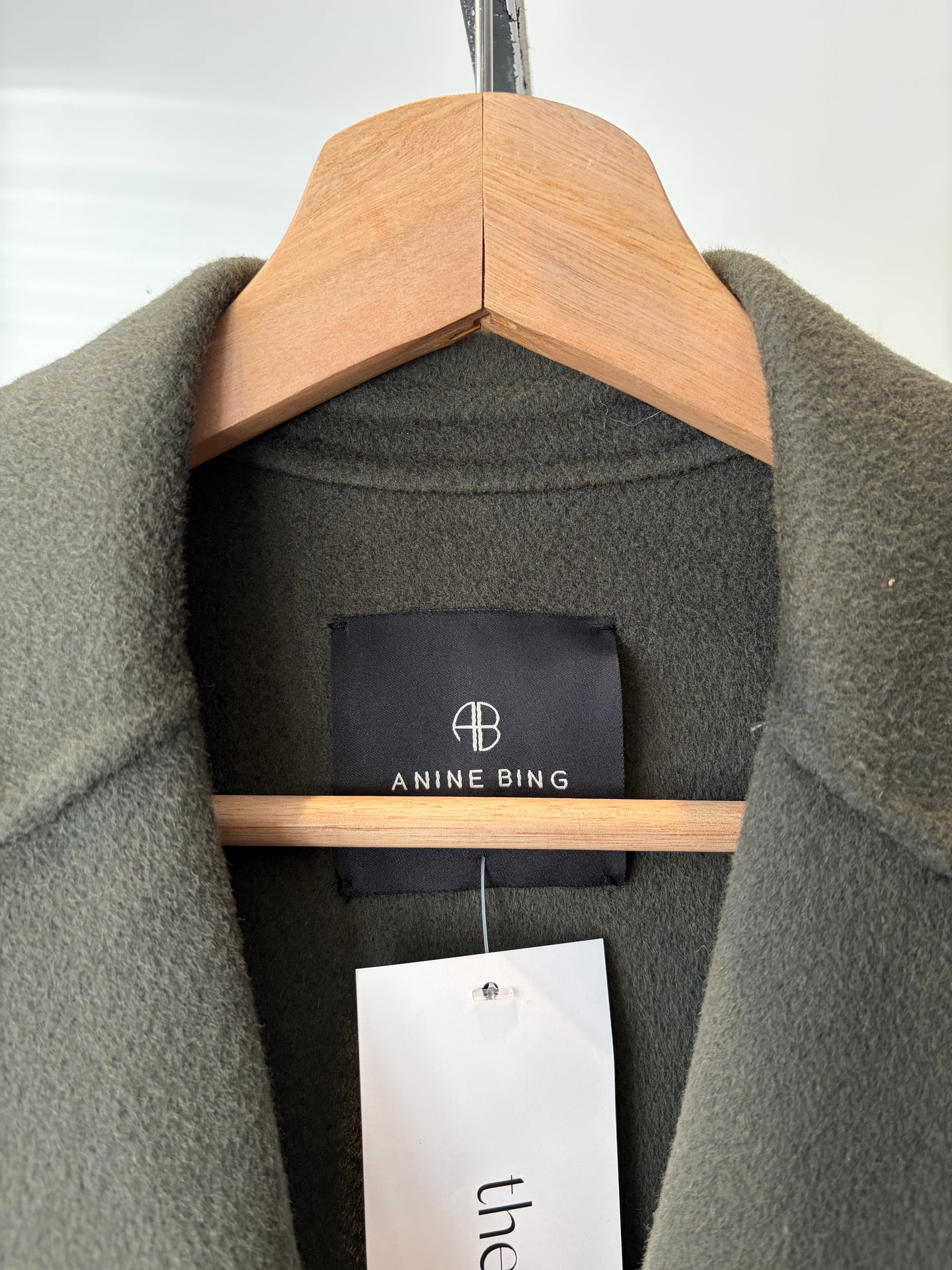 Anine Bing Quinn Blazer, Olive, XS