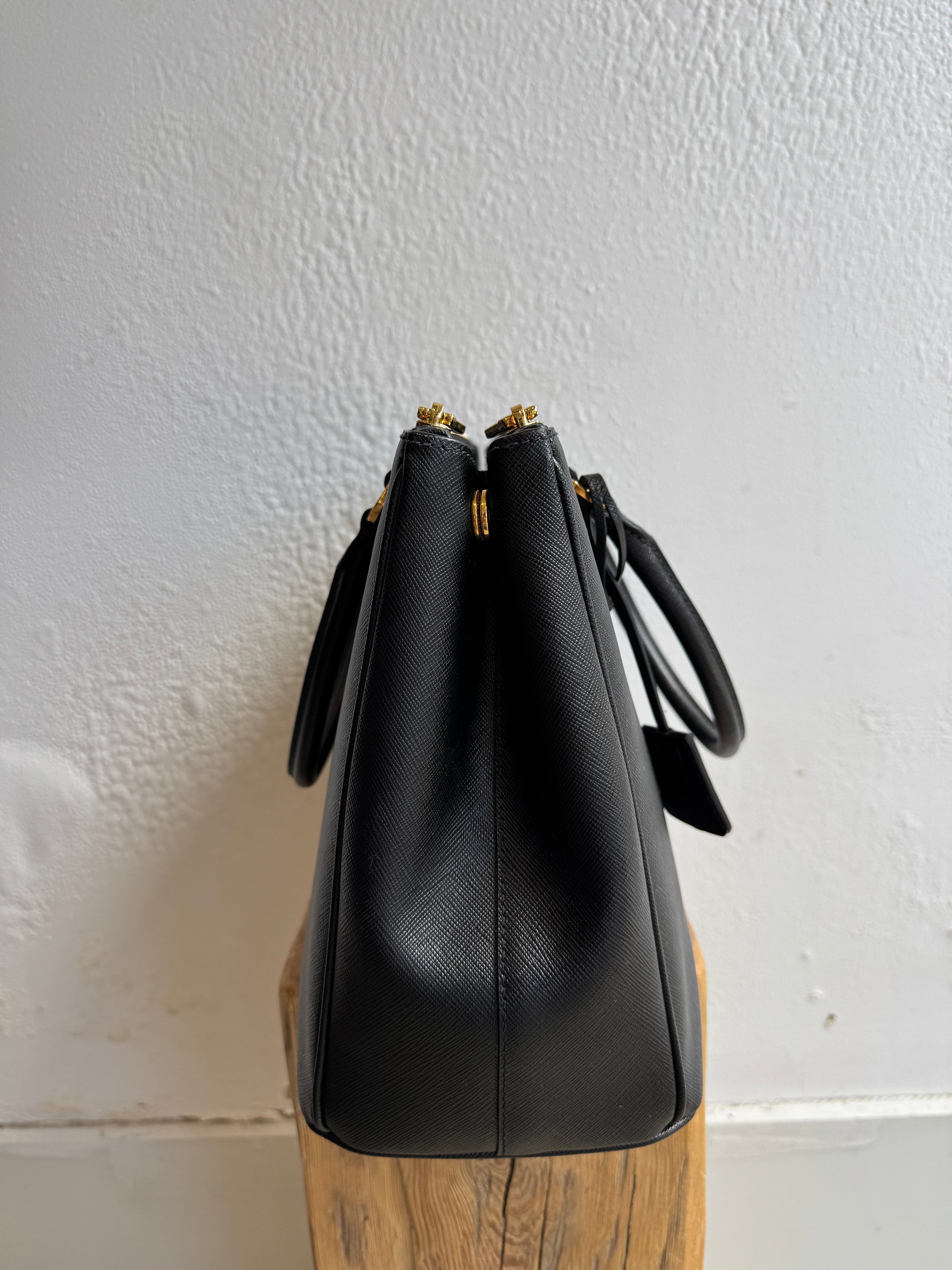 Prada Galleria Large Saffiano Leather Handbag, 2022, Black