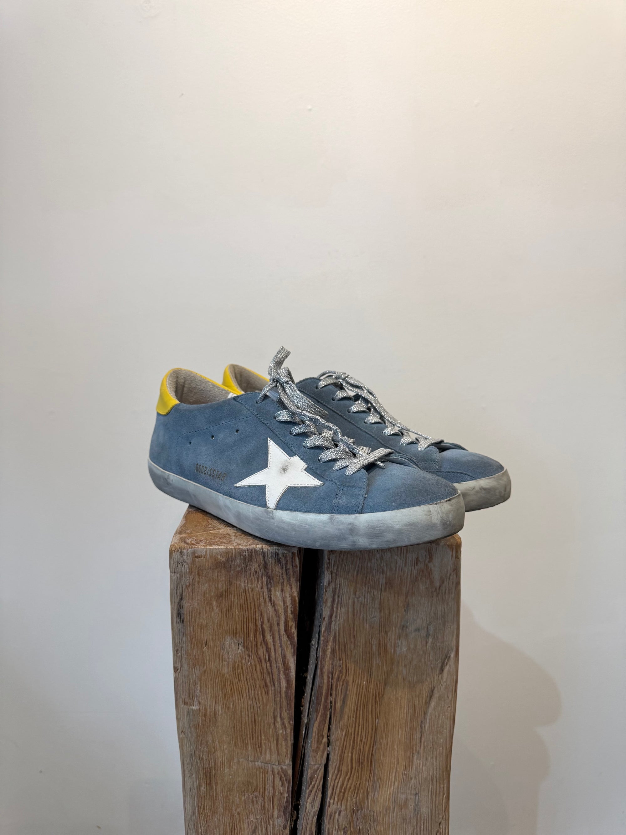 Golden Goose Super-Star Sneakers, Blue, 10W
